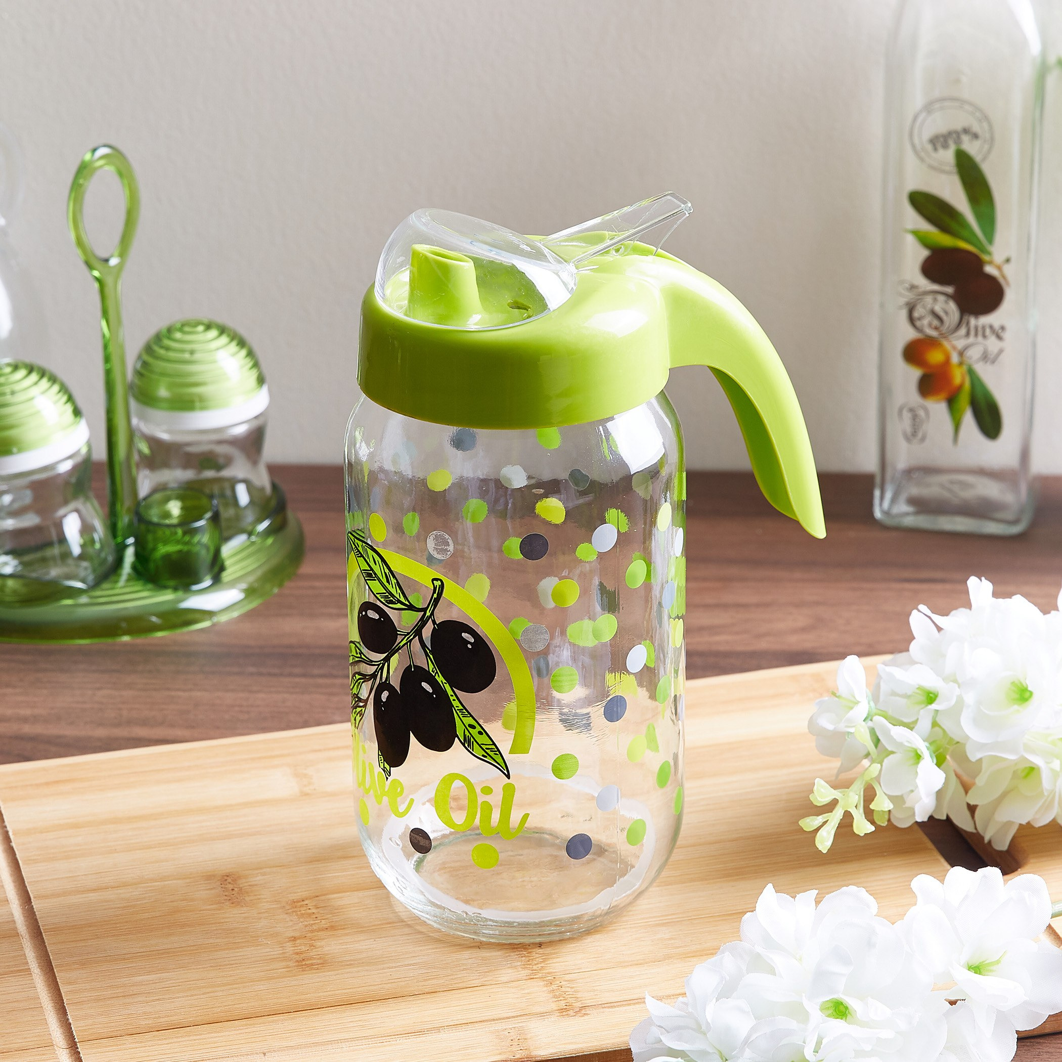 قارورة زيت مزخرفة من آريس -1 لتر-hbxhomeware-hbxkitchen-image-1