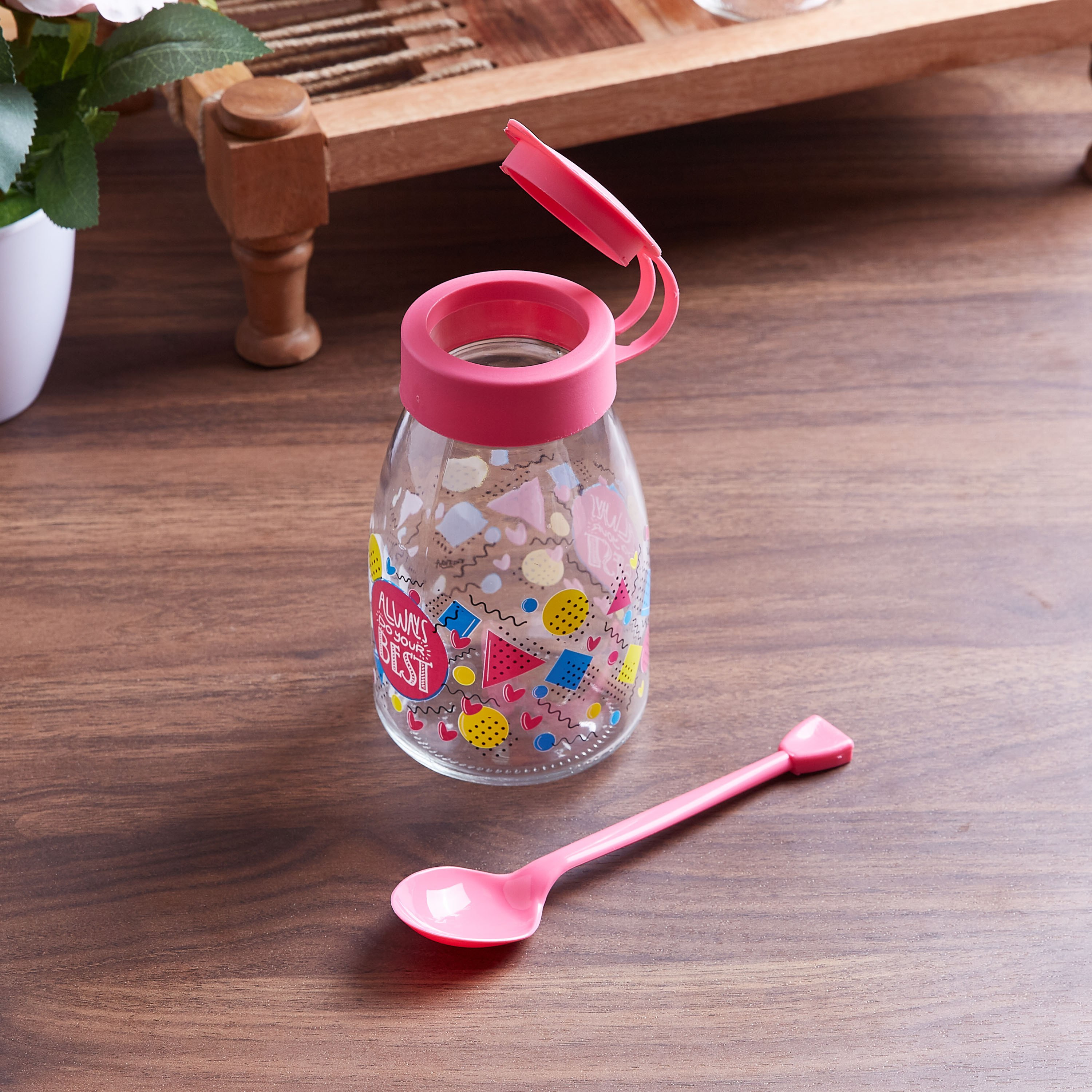 قارورة زبادي مع ملعقة نوفا - 370 لتر-hbxhomeware-diningandtabletop-bottles-image-2