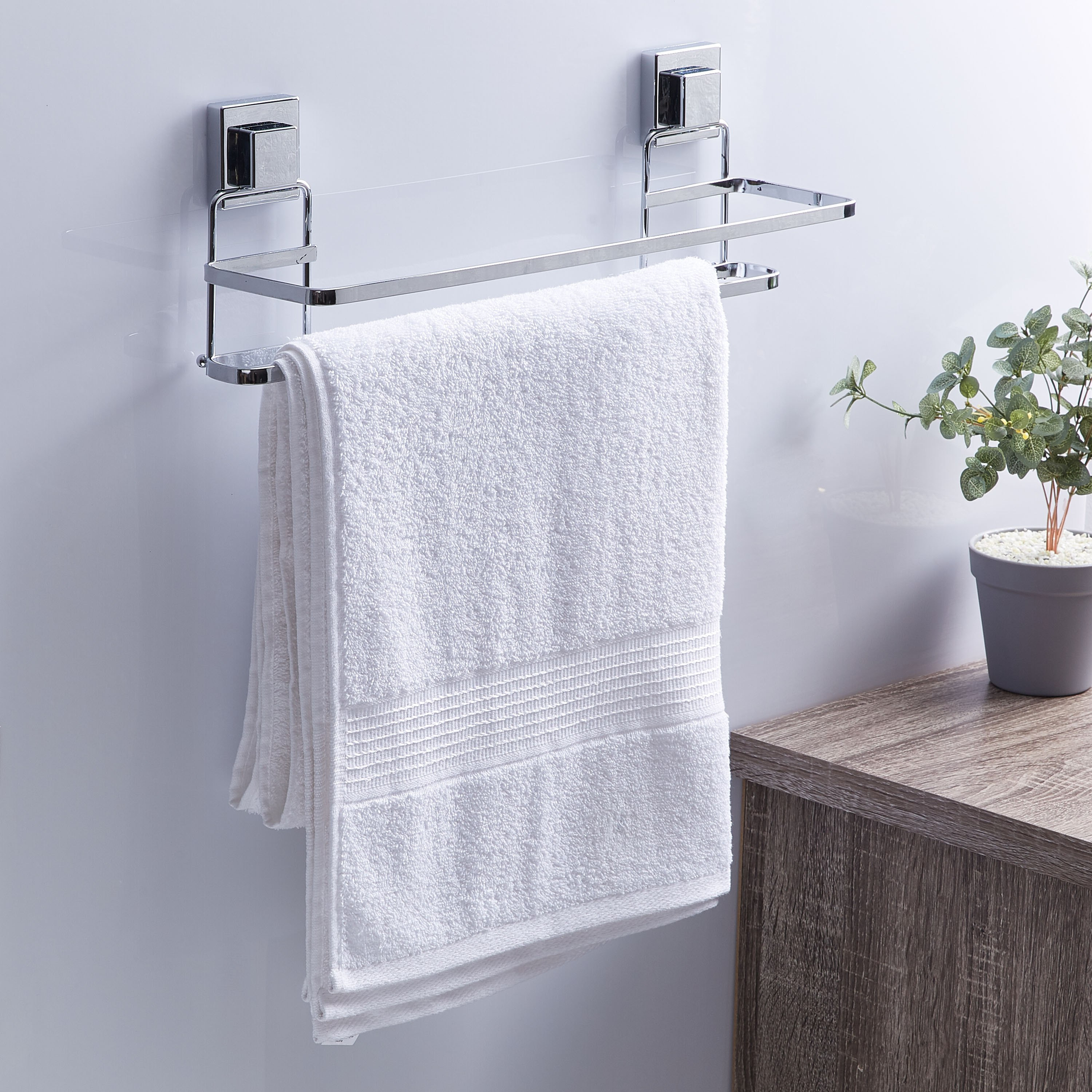 بار منشفة مزدوج من سمارتلوك فاكيوم-hbxbathroom-bathroomstorage-towelholdersandstands-image-4