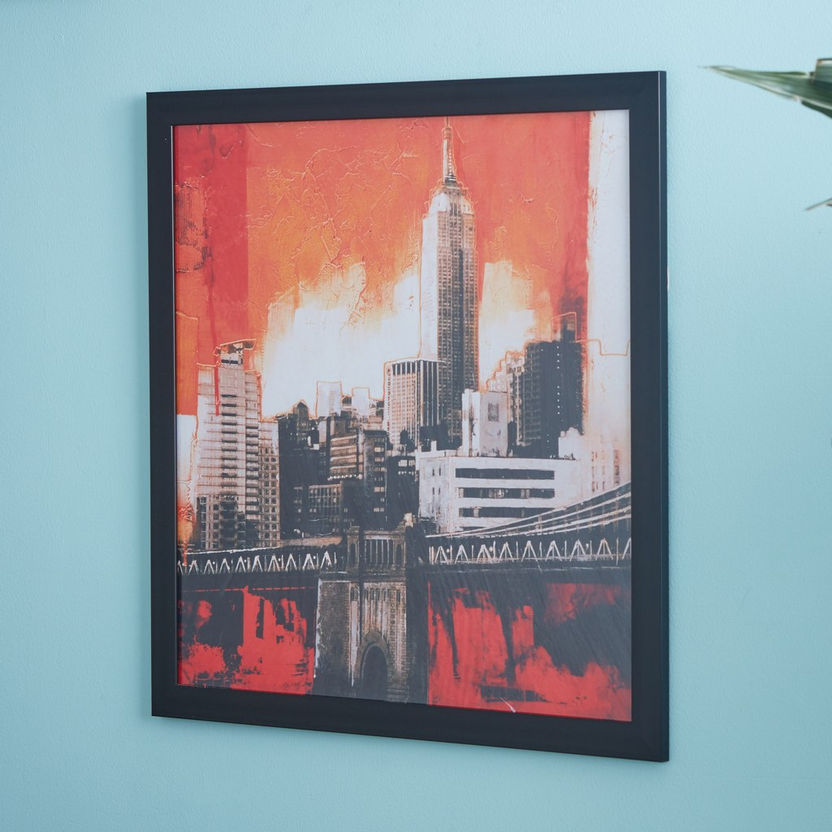 Chicago Cityscape Print Picture Frame-Framed Pictures-image-1