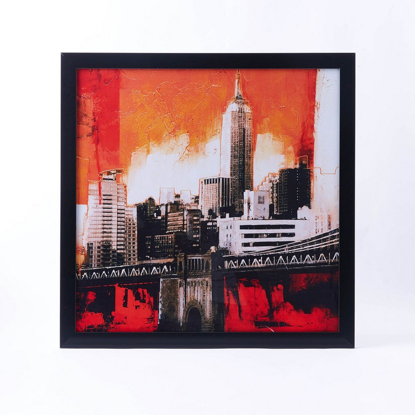 Chicago Cityscape Print Picture Frame-Framed Pictures-image-3