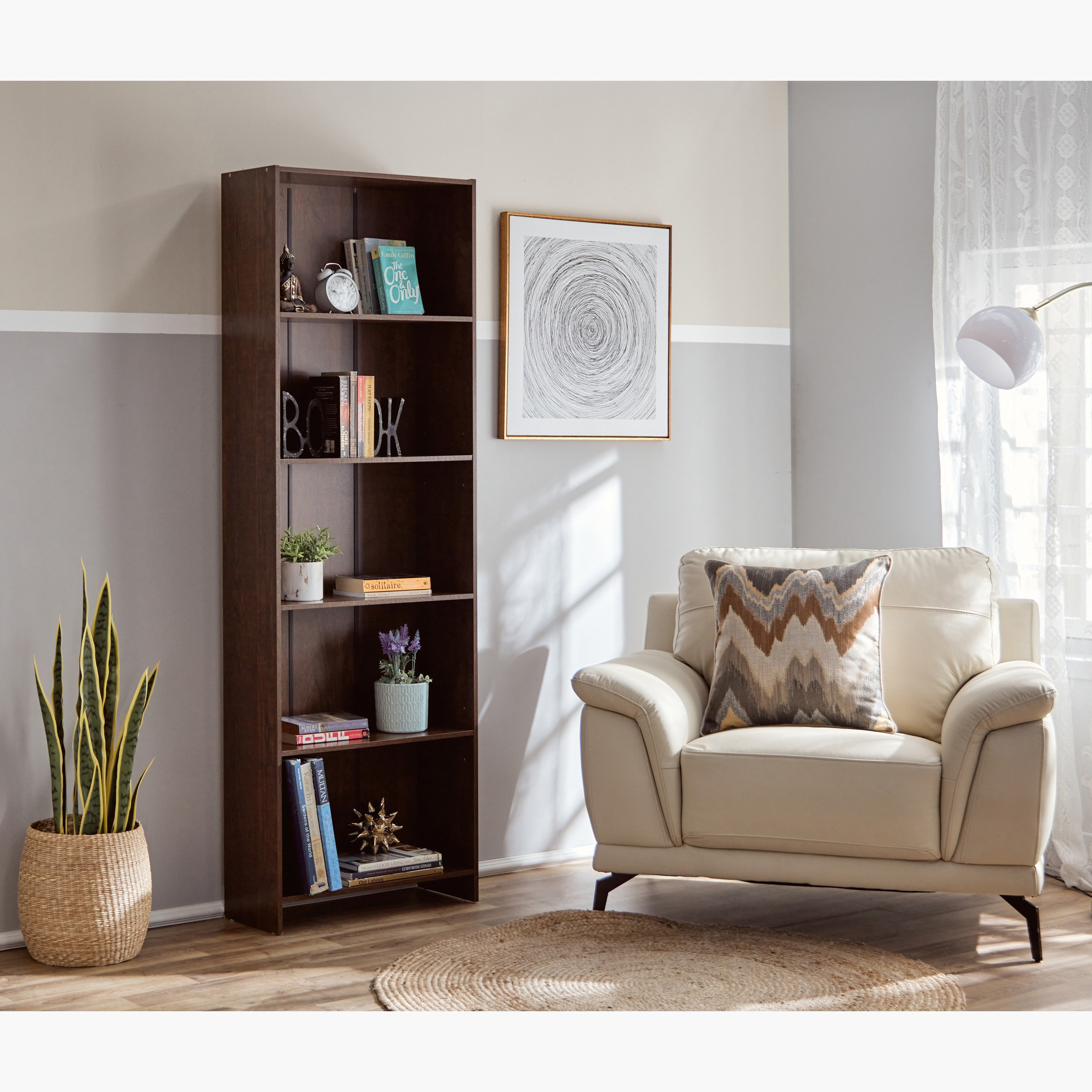 خزانة كتب بـ5 أرفف من أجاتا-hbxfurniture-office-bookcases-image-7