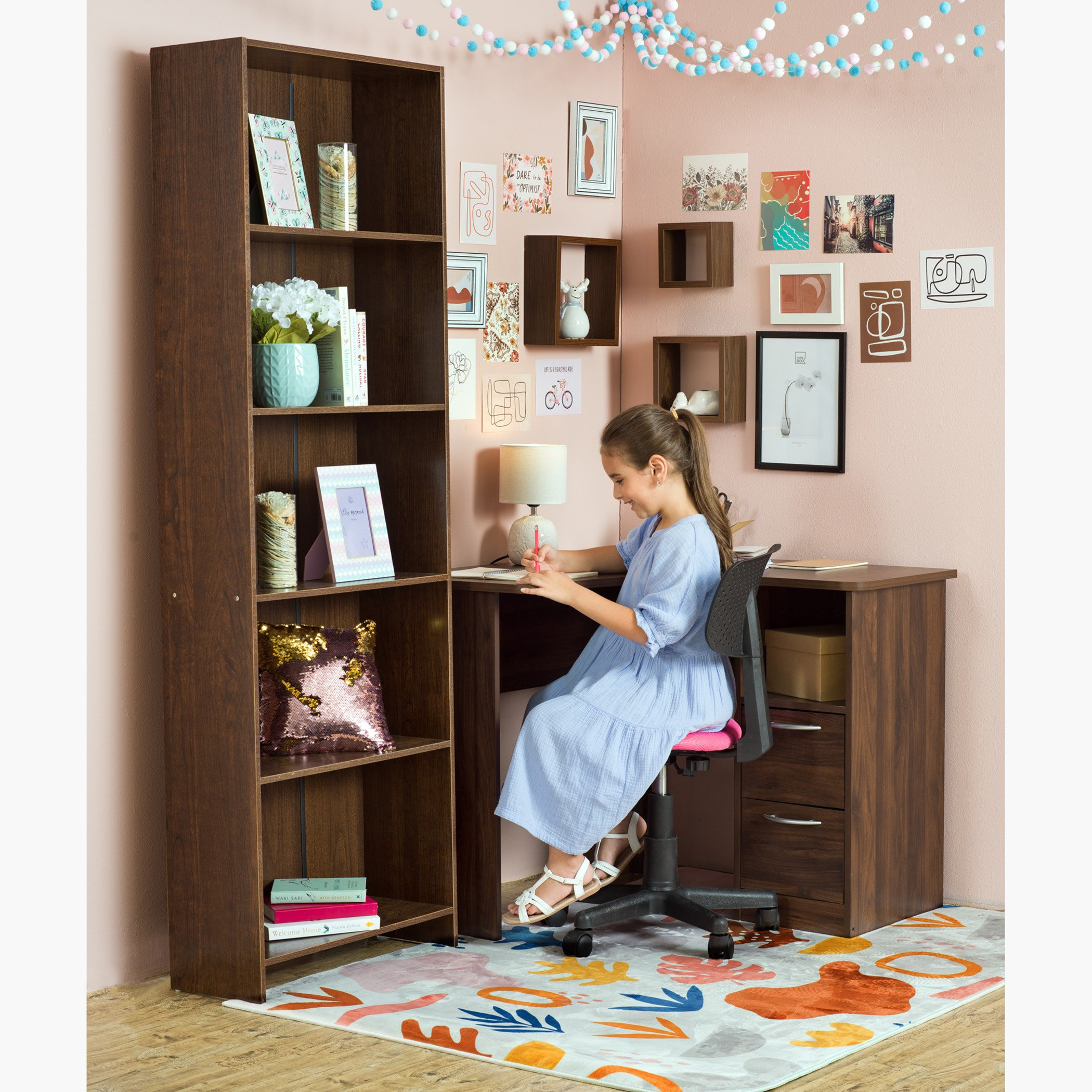 خزانة كتب بـ5 أرفف من أجاتا-hbxfurniture-office-bookcases-image-9