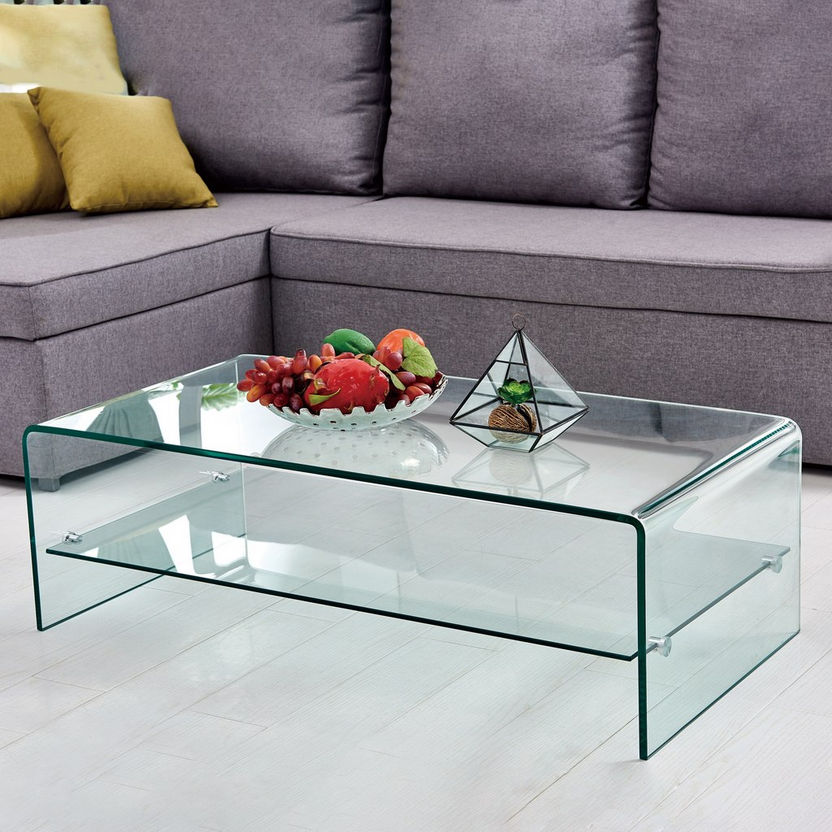 Clarity Coffee Table with Shelf-Coffee Tables-image-0