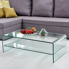 Clarity Coffee Table with Shelf