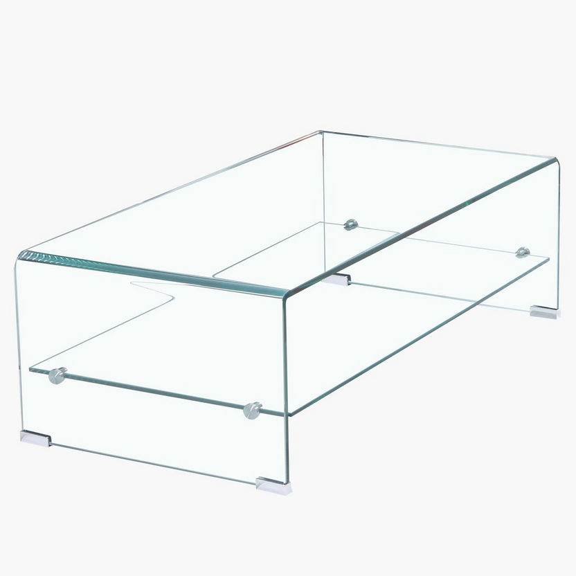 Clarity Coffee Table with Shelf-Coffee Tables-image-2