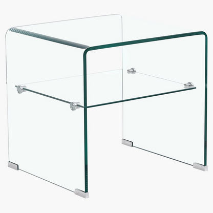 Clarity End Table with Shelf