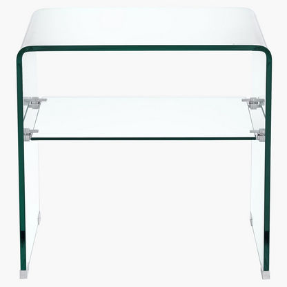 Clarity End Table with Shelf