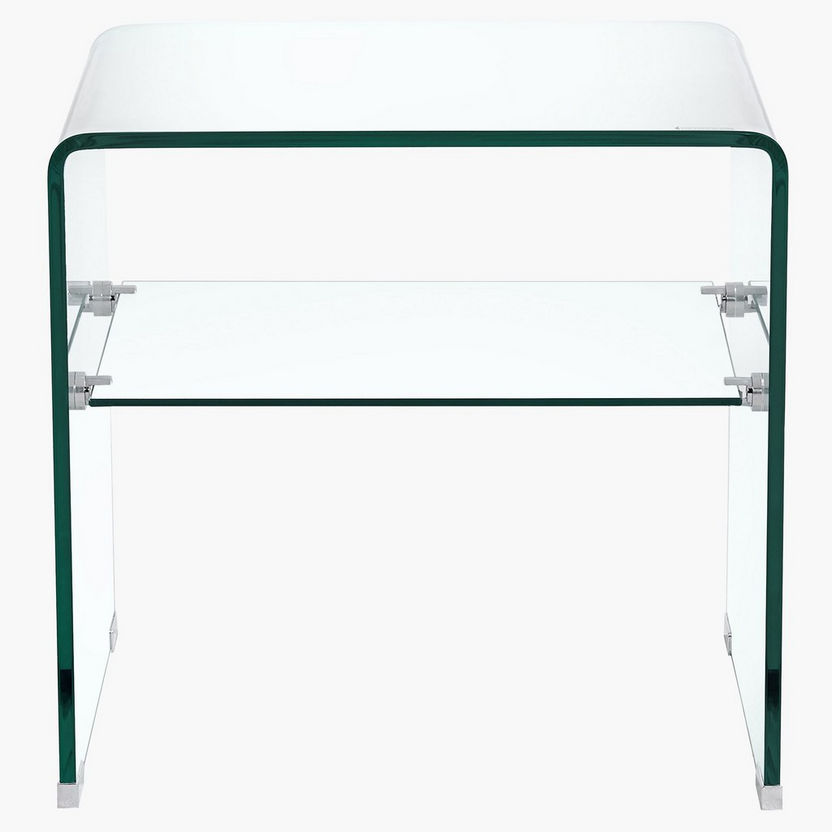 Clarity End Table with Shelf-End Tables-image-3