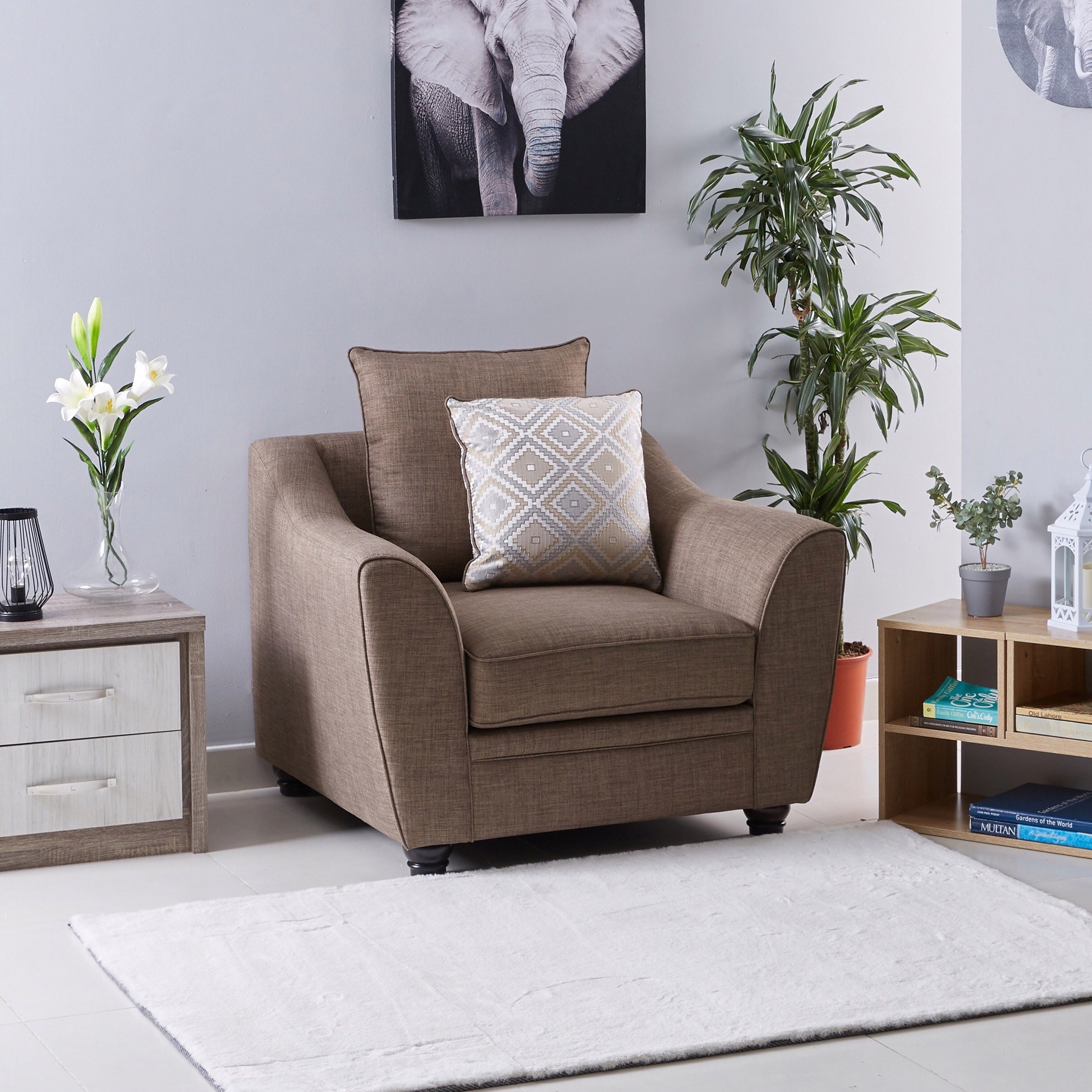 Docila 1-Seater Textured Sofa with 2 Cushion-hbxlivingroom-sofasandarmchairs-sofas-image-1