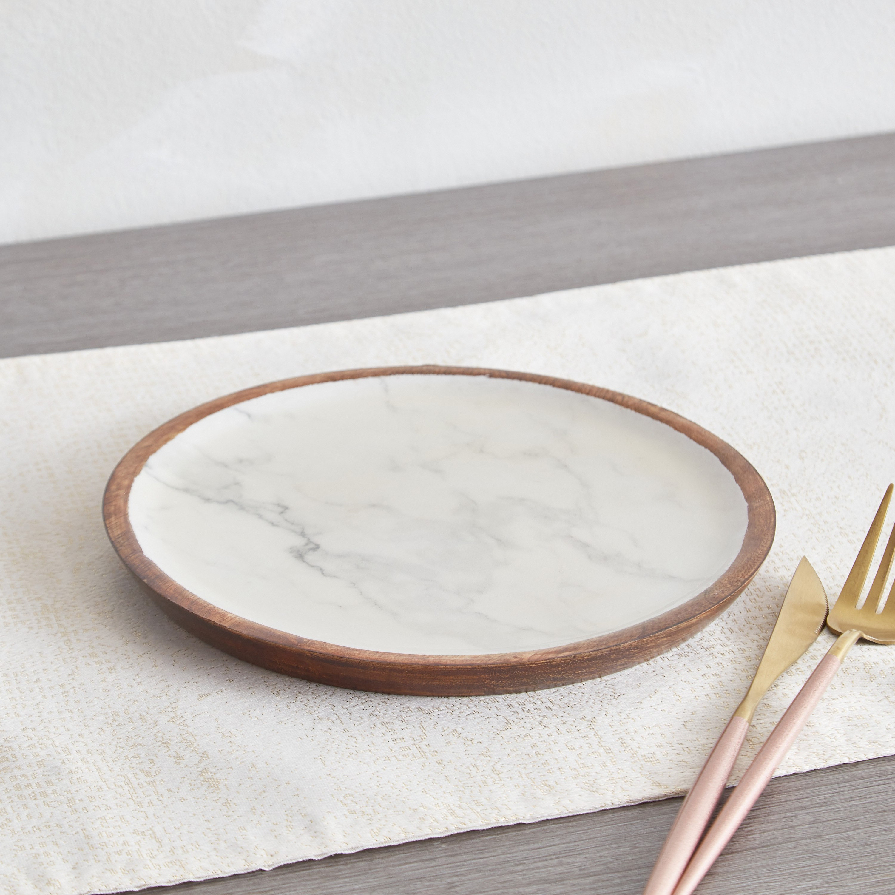 صحن عشاء خشبي من إندي فايب - 20 سم-hbxdecorandfurnishings-tabletop-serveware-image-1