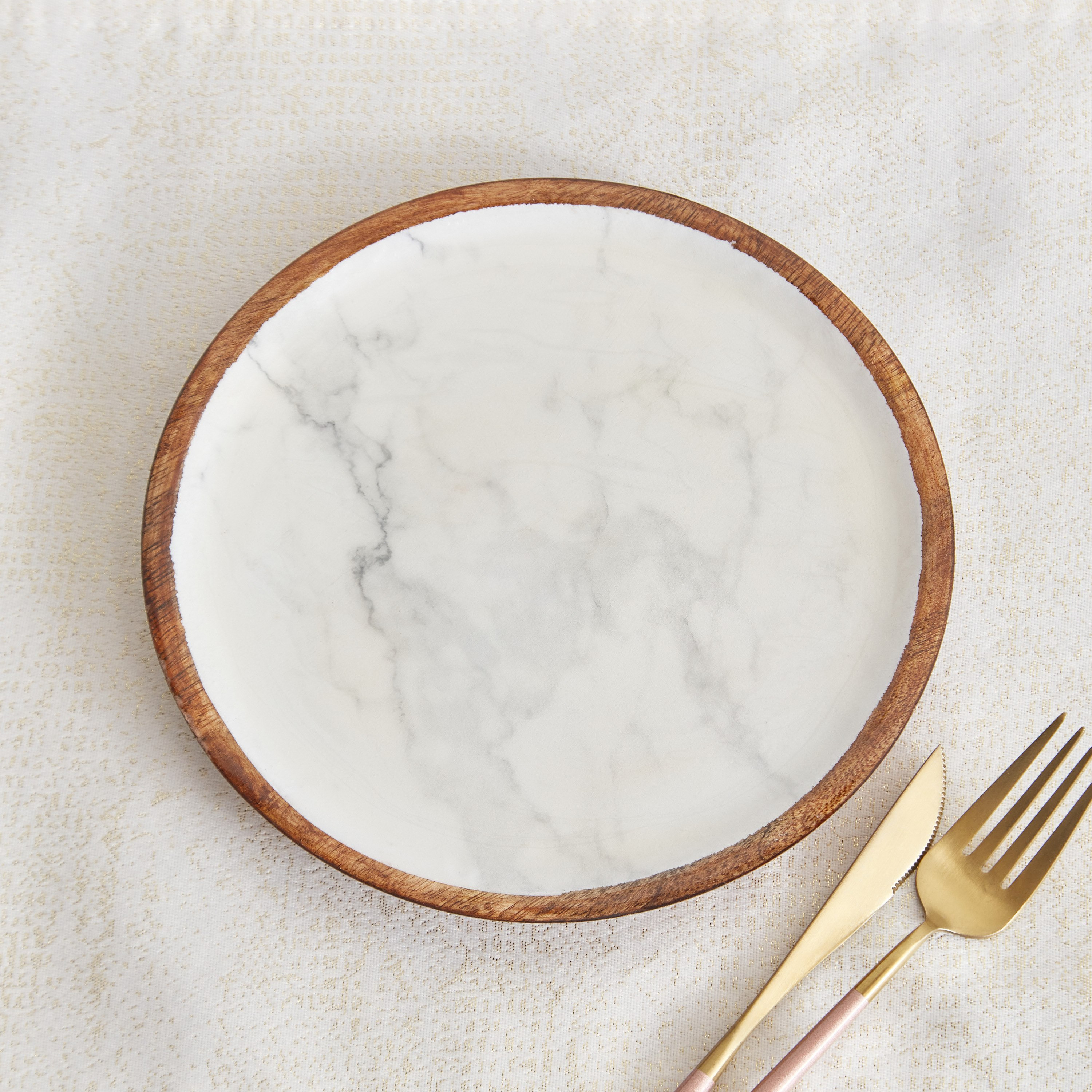 صحن عشاء خشبي من إندي فايب - 20 سم-hbxdecorandfurnishings-tabletop-serveware-image-2