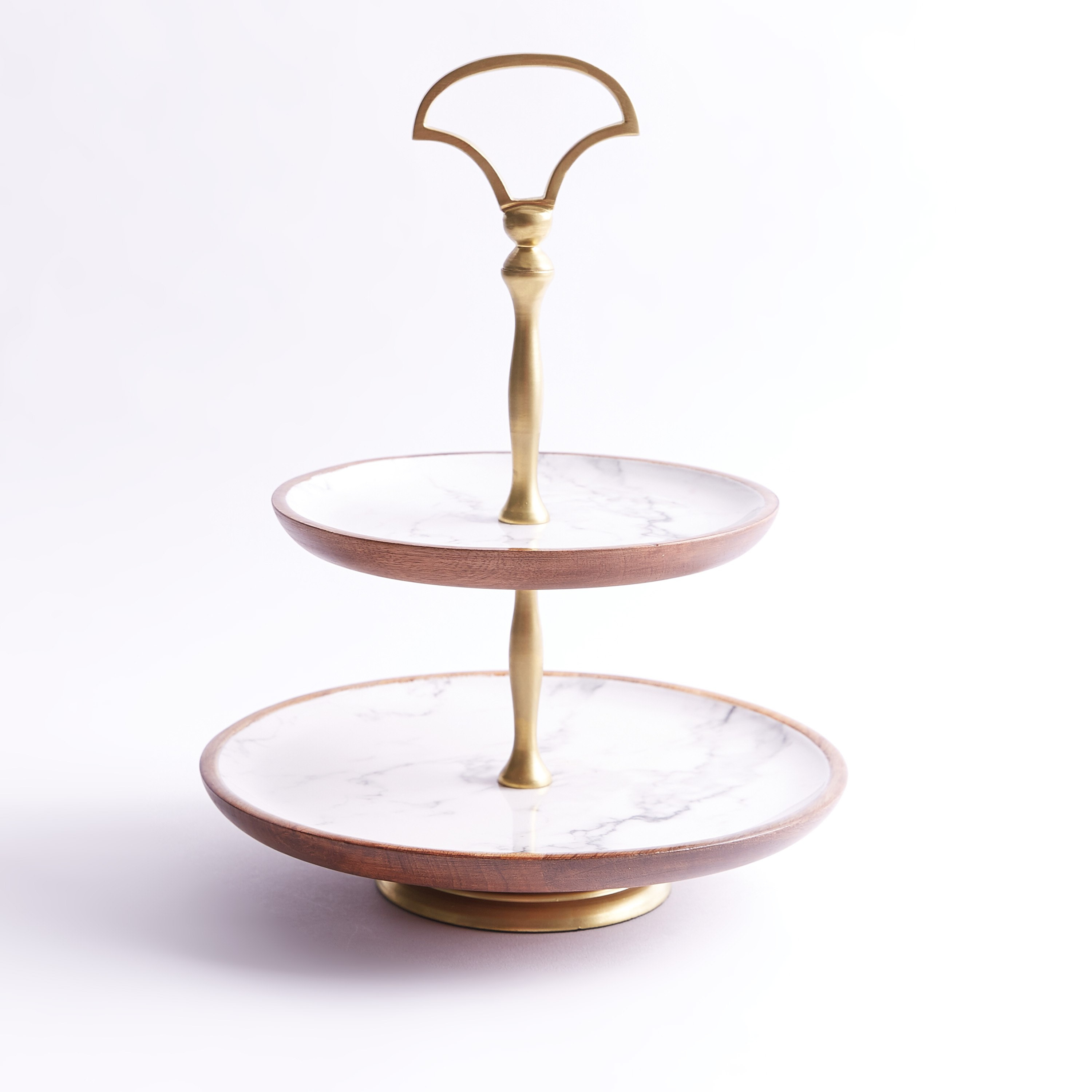 صحن مقبّلات خشبي بطابقين من إندي فايب-hbxdecorandfurnishings-tabletop-serveware-image-5