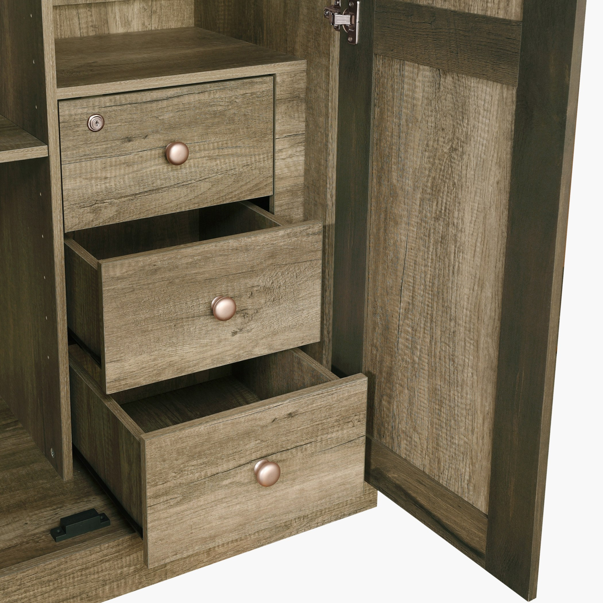 خزانة ملابس خيزران بـ6 أبواب ومرآتين-hbxfurniture-wardrobes-image-4