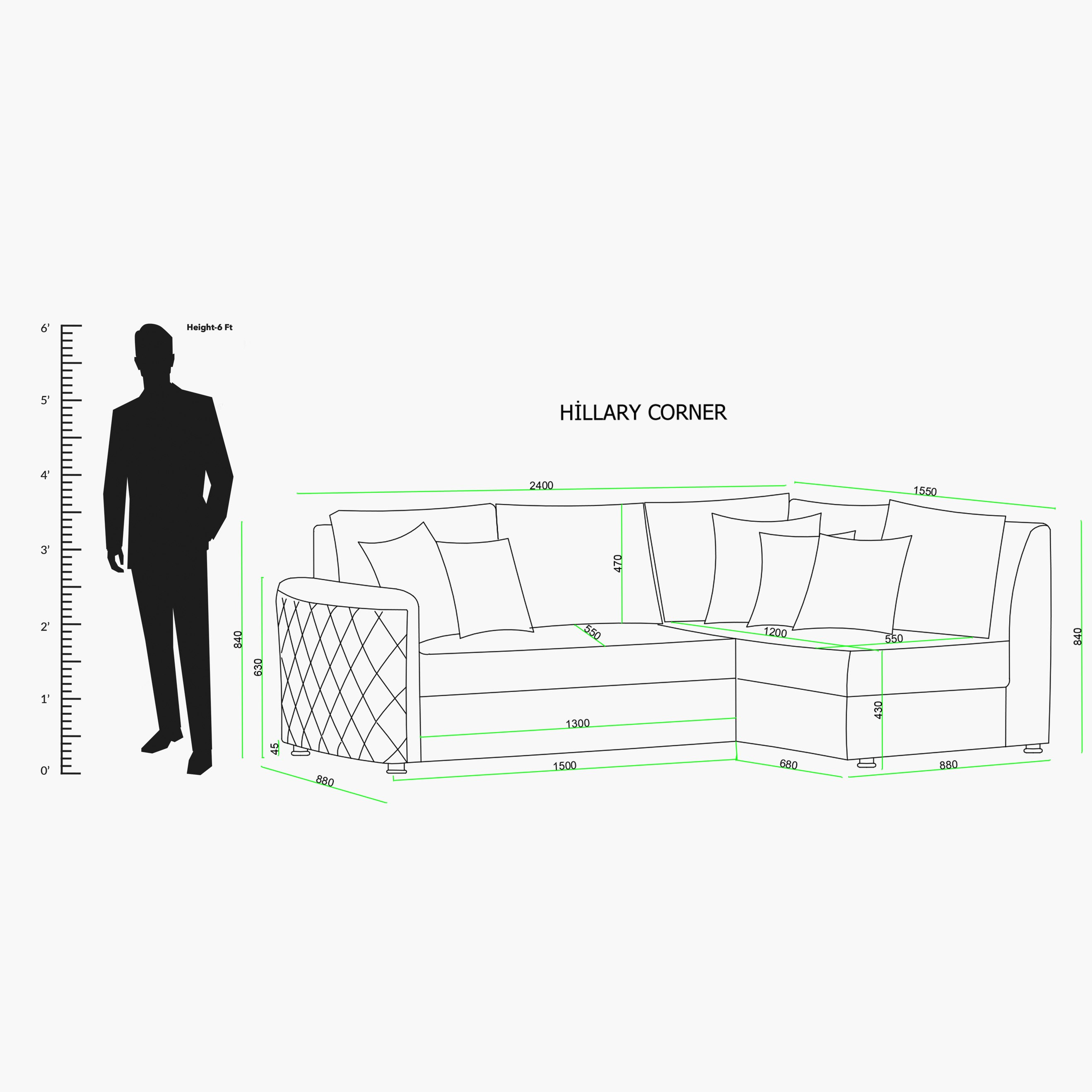كنبة سرير قماشيّة ركنيّة يسار بوحدة تخزين و5 وسائد من هيلاري-hbxfurniture-livingroom-sofasandsofasets-image-7