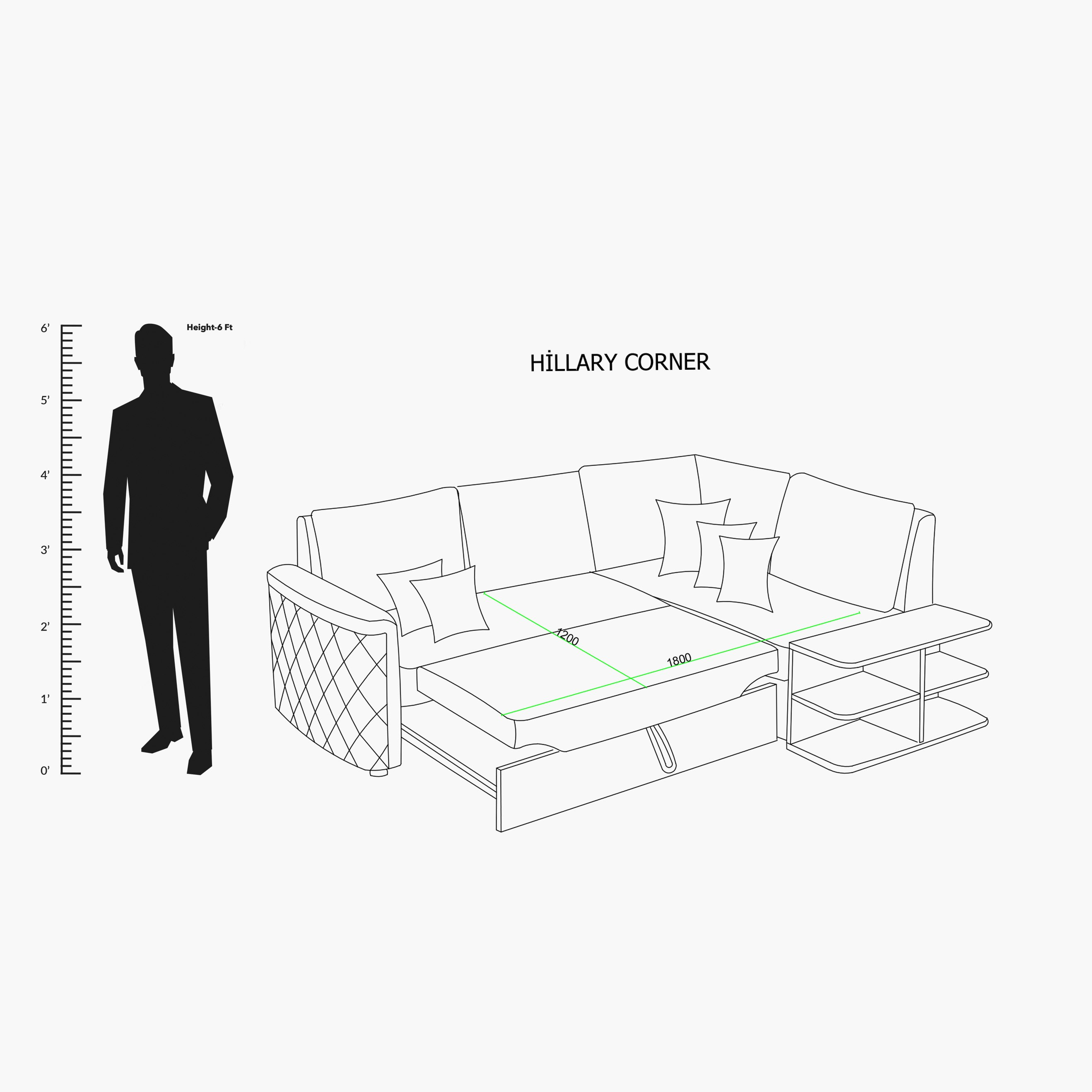 كنبة سرير قماشيّة ركنيّة يسار بوحدة تخزين و5 وسائد من هيلاري-hbxfurniture-livingroom-sofasandsofasets-image-8