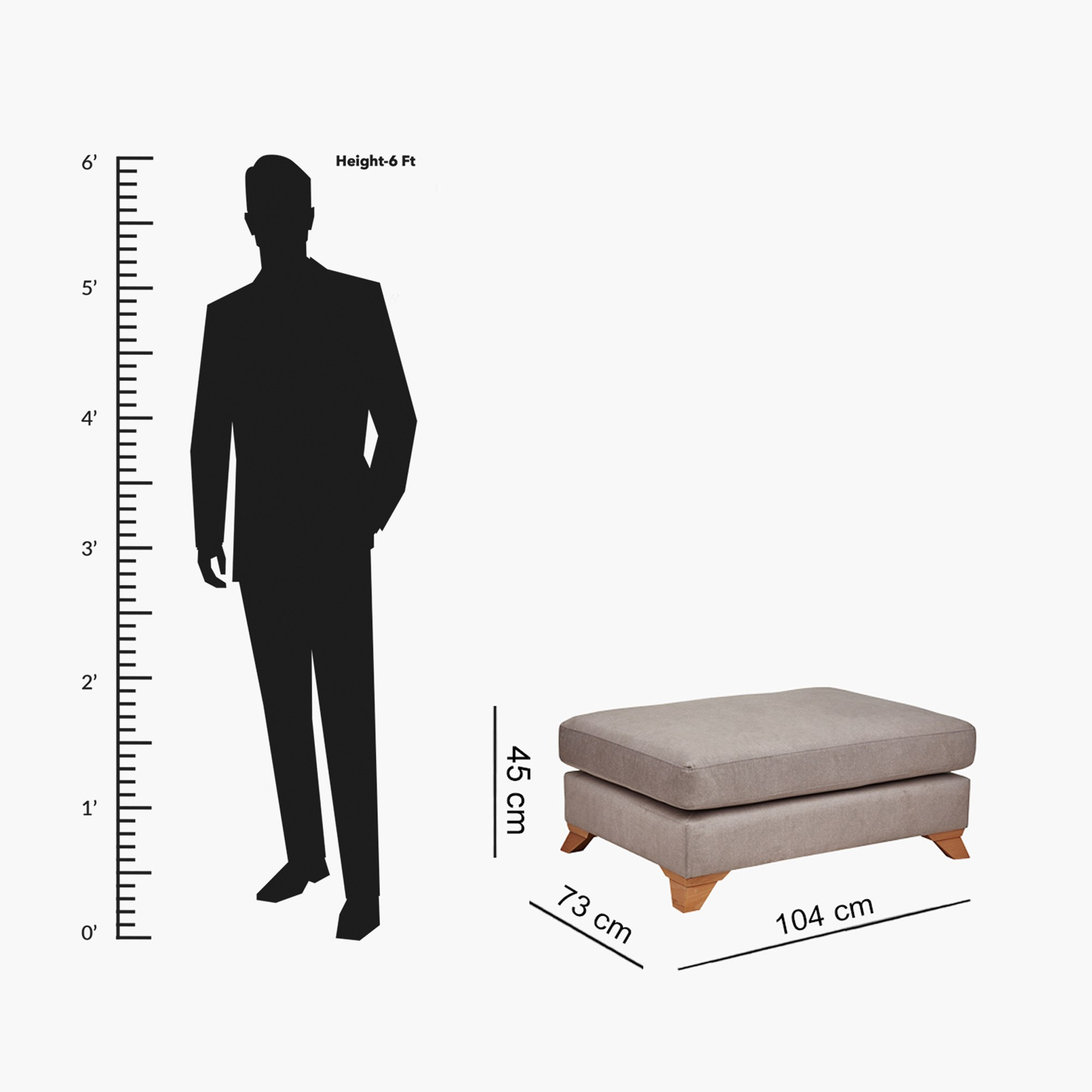 مسند قدم قماشي بارز الملمس من ساندلر-hbxlivingroom-sofasandarmchairs-ottomansandfootstools-image-5