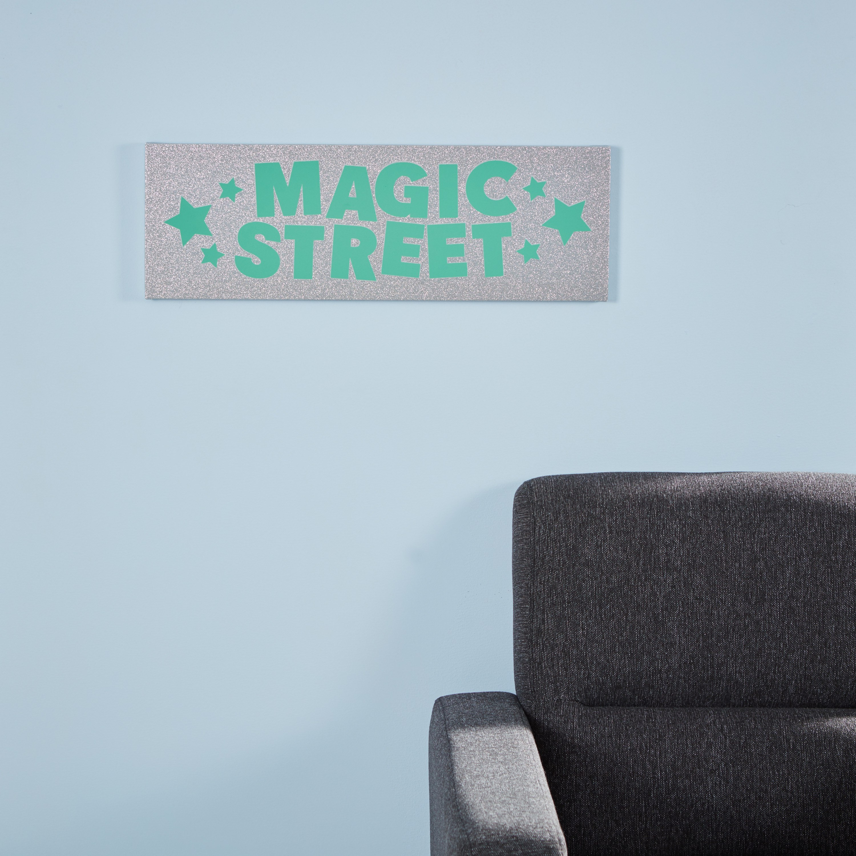 لوحة كانفاس بطبعات ماجيك ستريت بتفاصيل جليتر-hbxhomeware-hbxkidsandyouth-image-1