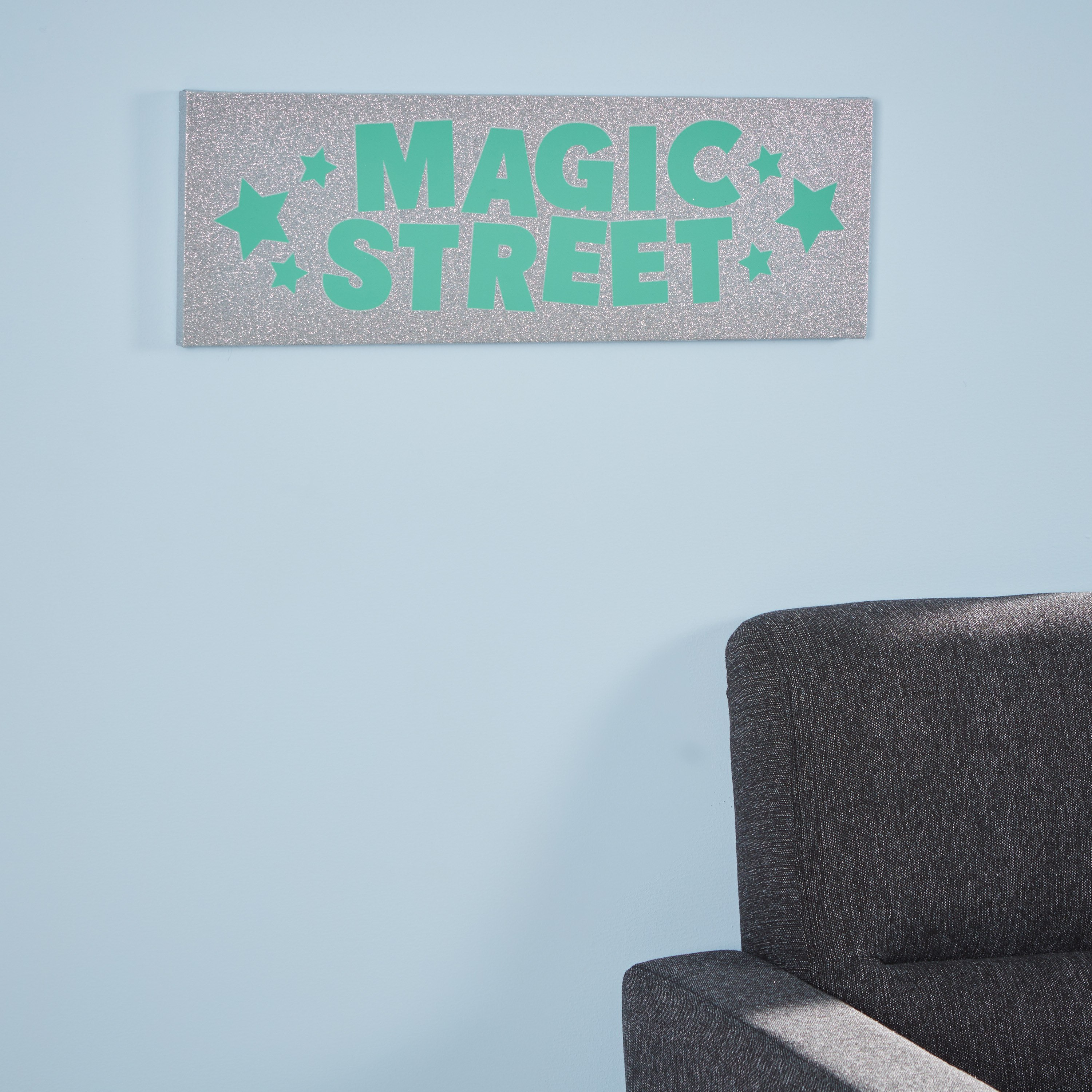 لوحة كانفاس بطبعات ماجيك ستريت بتفاصيل جليتر-hbxhomeware-hbxkidsandyouth-image-2