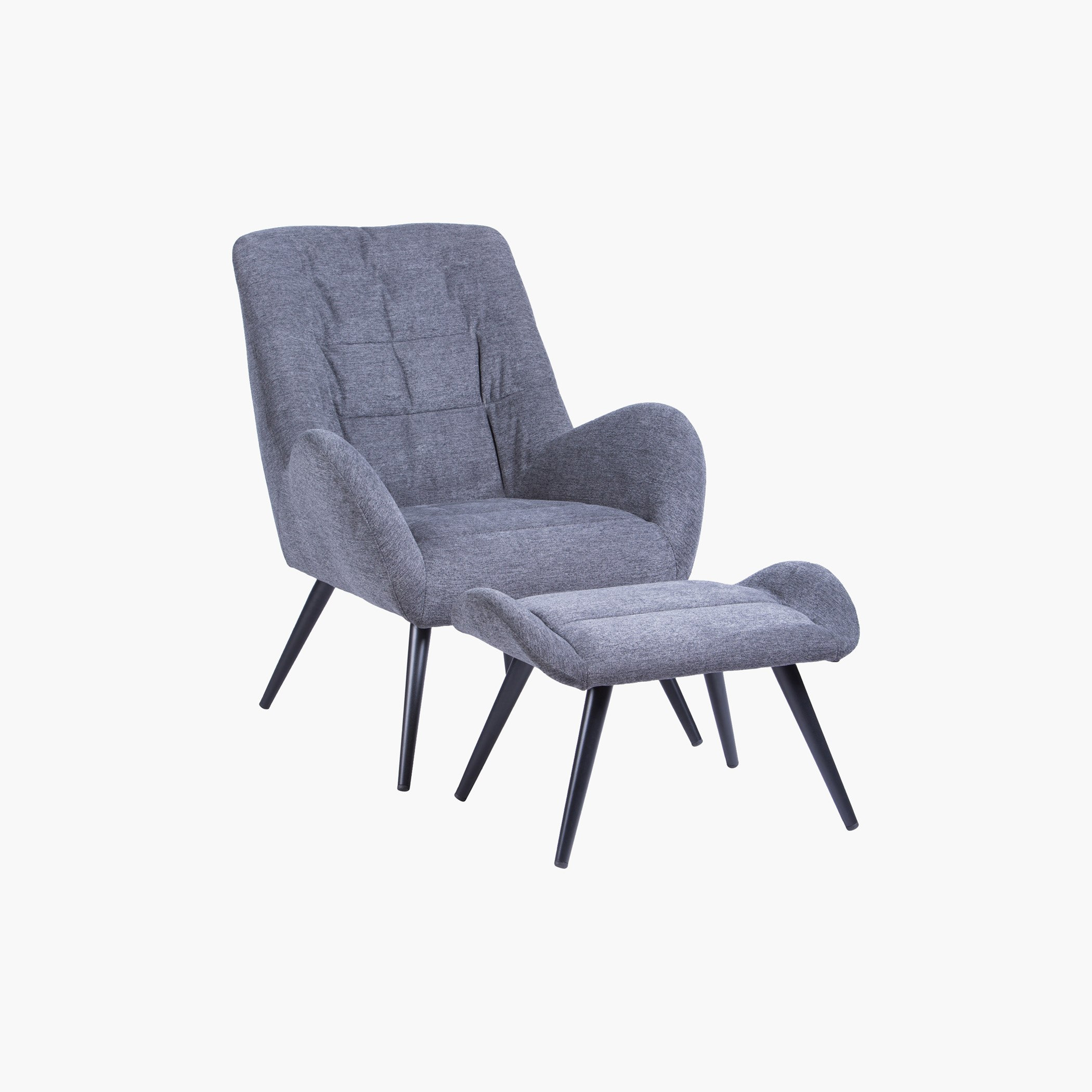 Stockholm 1-Seater Fabric Easy Chair with Stool-hbxlivingroom-sofasandarmchairs-easychairs-image-1