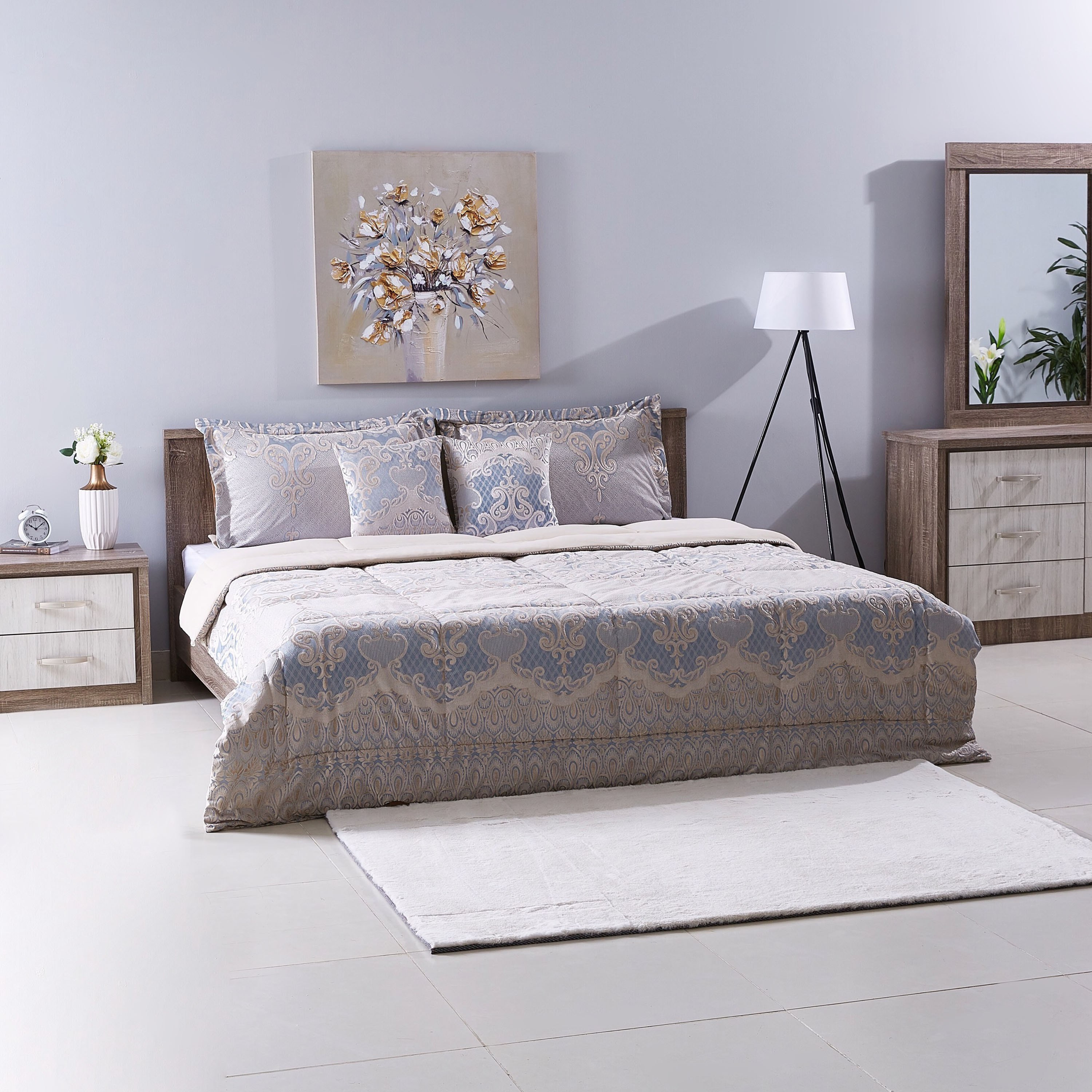 طقم لحاف كينج 5 قطع من شنيل بايب - 220x240  سم-PROMO_HB_AE_B1G1_250925-image-5