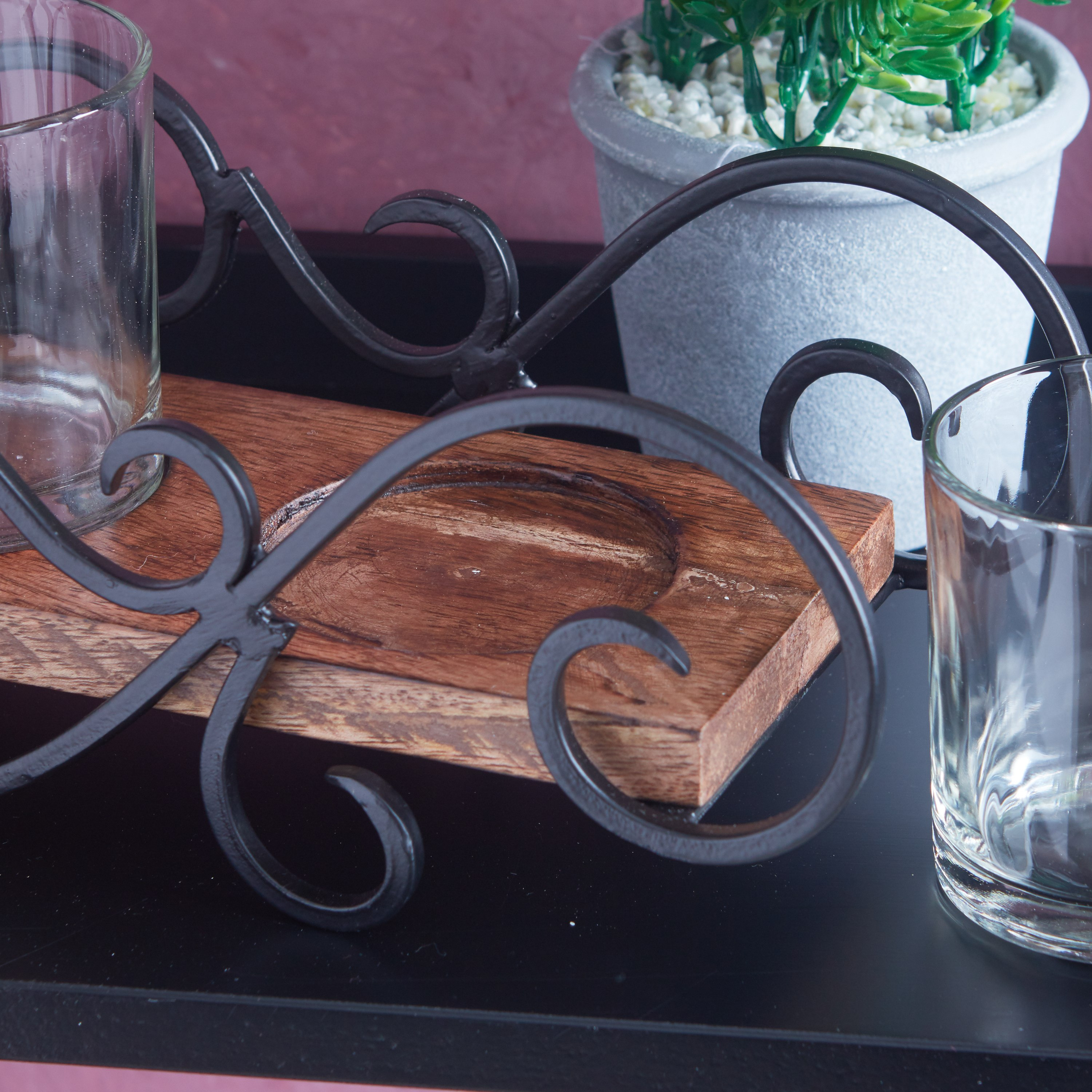 حامل شموع  صغيرة من إليري - طقم من 5 قطع-hbxlivingroom-decorandaccessories-candleholders-image-3