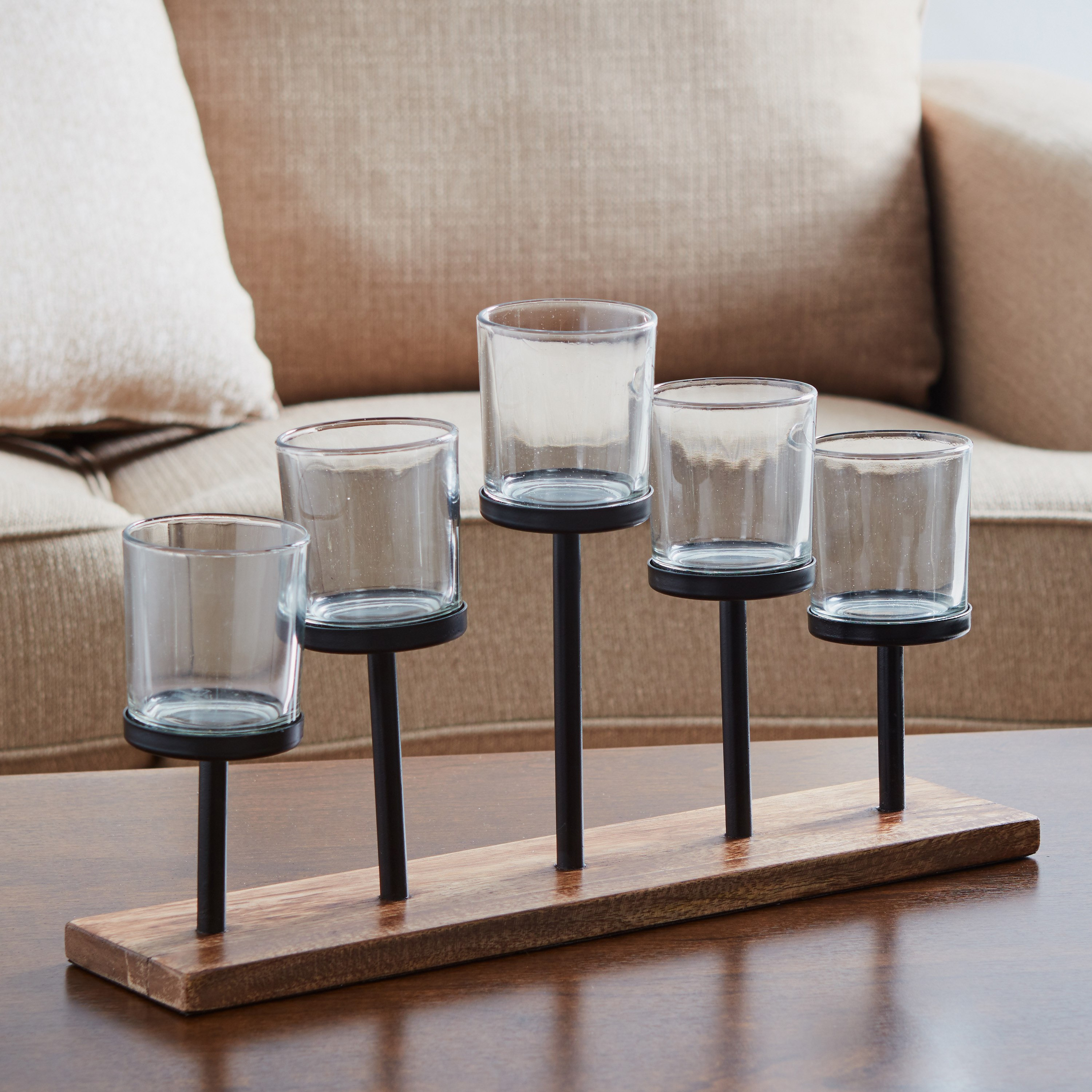 طقم حامل شموع صغيرة من جاسبر - 5 قطع-hbxlivingroom-decorandaccessories-candleholders-image-1
