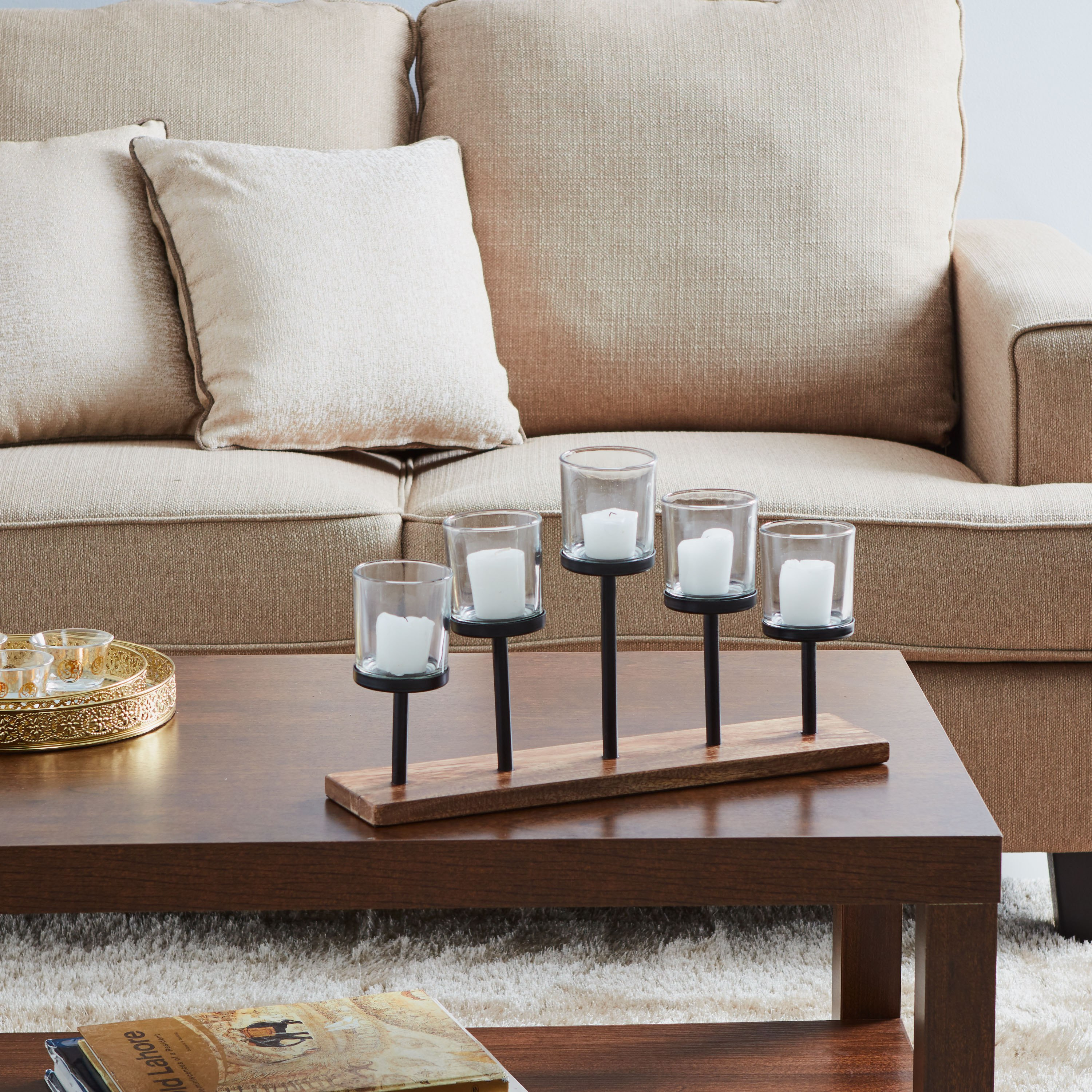 طقم حامل شموع صغيرة من جاسبر - 5 قطع-hbxlivingroom-decorandaccessories-candleholders-image-3