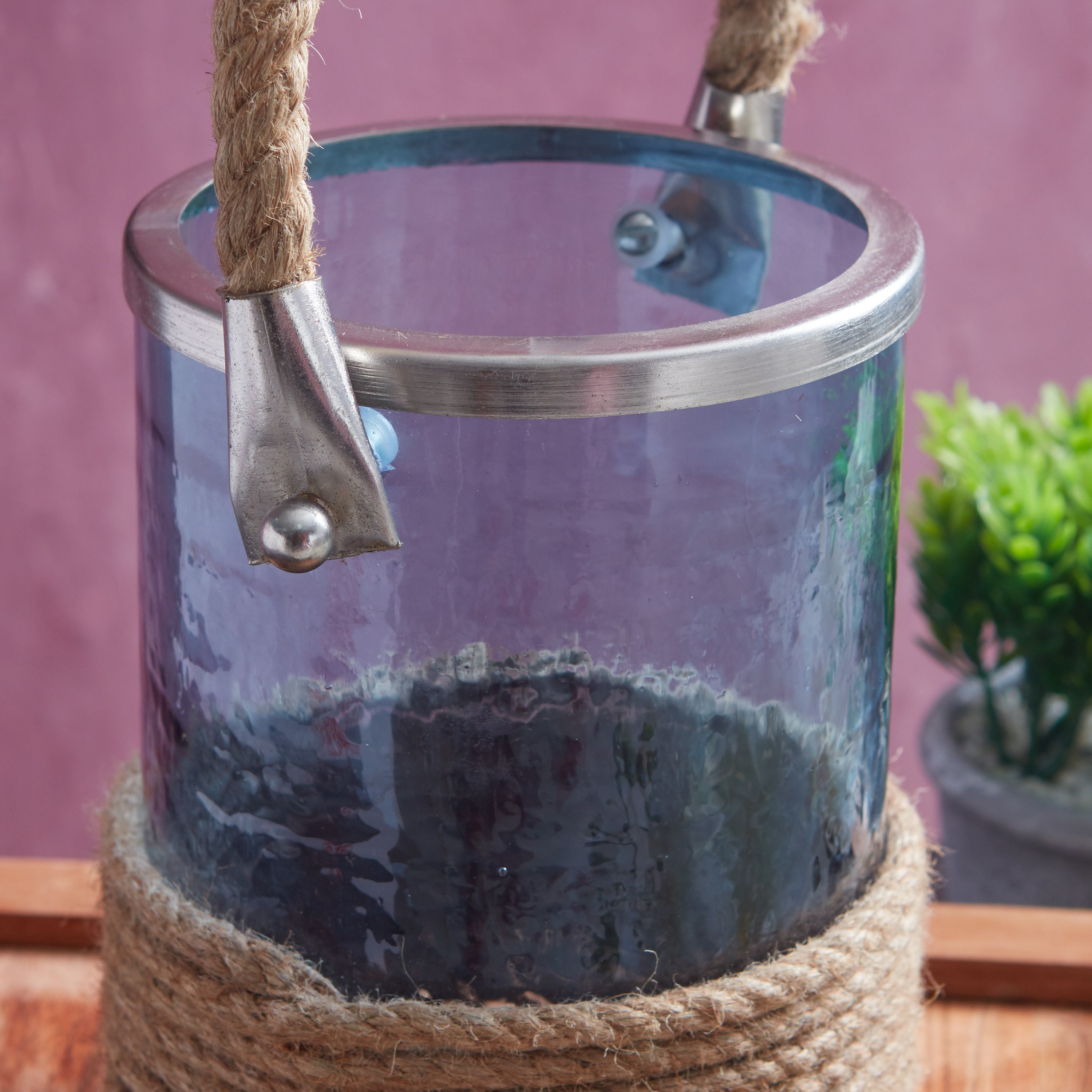 حامل شموع زجاجي بمقبض وحبل-hbxlivingroom-decorandaccessories-candleholders-image-3