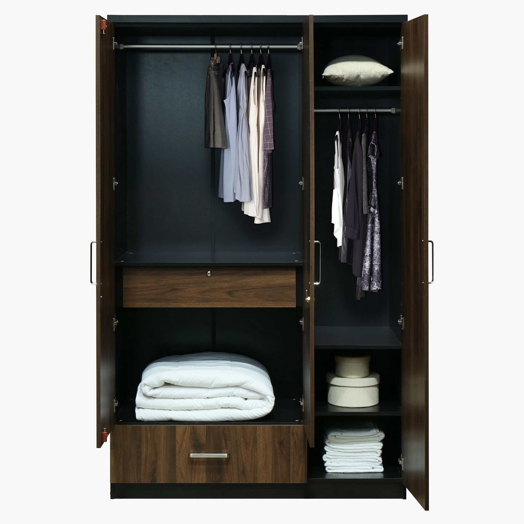 خزانة ملابس 3 أبواب مع درج ومرآة - بريسبان من موڤو-hbxfurniture-wardrobes-image-3