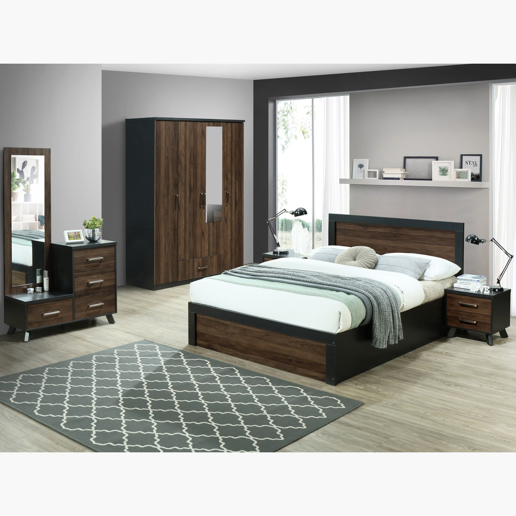 سرير متوسط الحجم -كوين- من بريسبان - 150x200 سم-hbxbedroom-bedsandbedsets-beds-queen-image-7