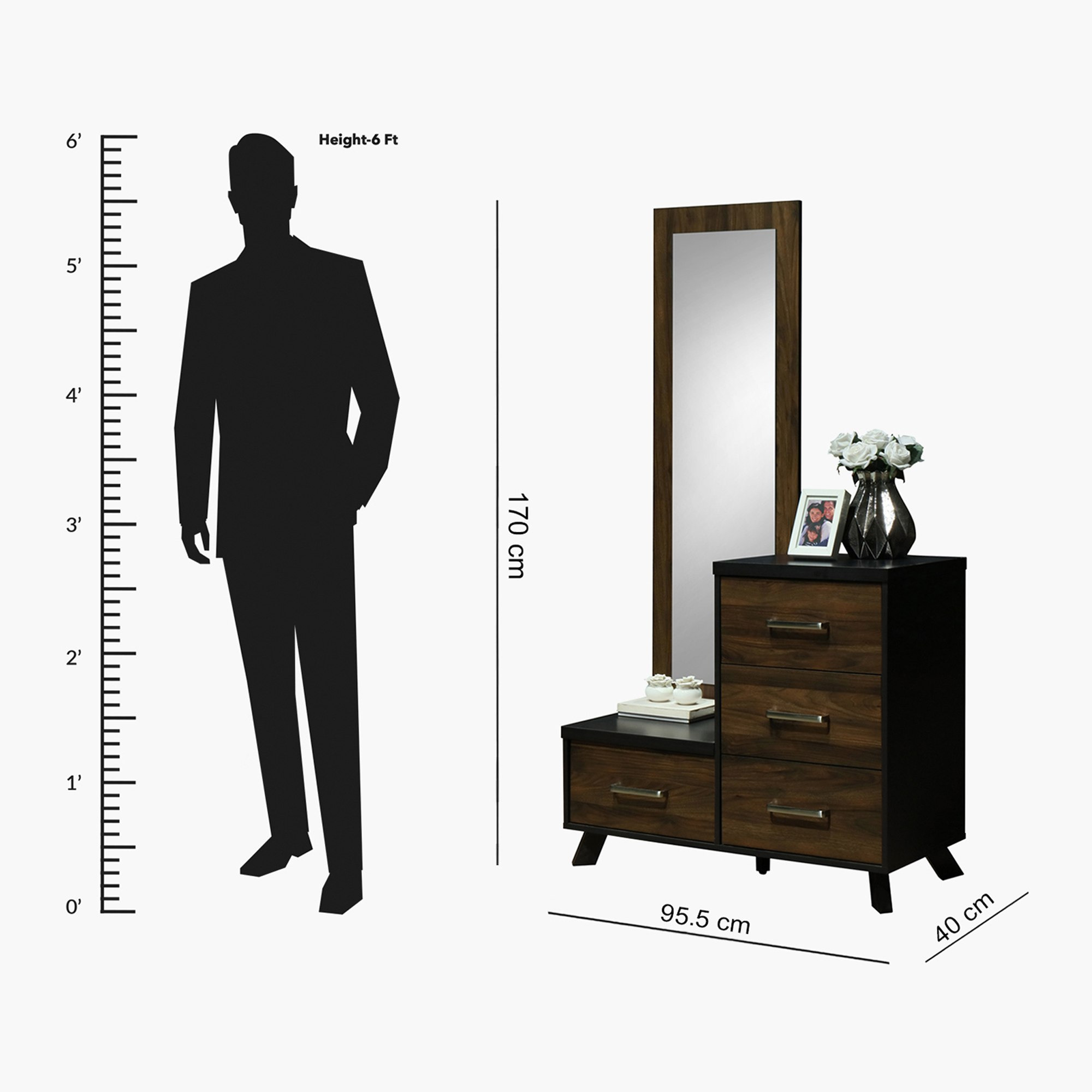 Brisbane 2-Drawer and 1-Door Dresser with Mirror-hbxfurniture-bedroom-dressersandmirrors-image-9