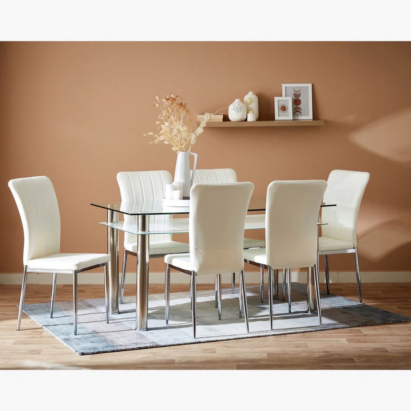 Memphis 6-Seater Dining Table-Six Seater-image-6