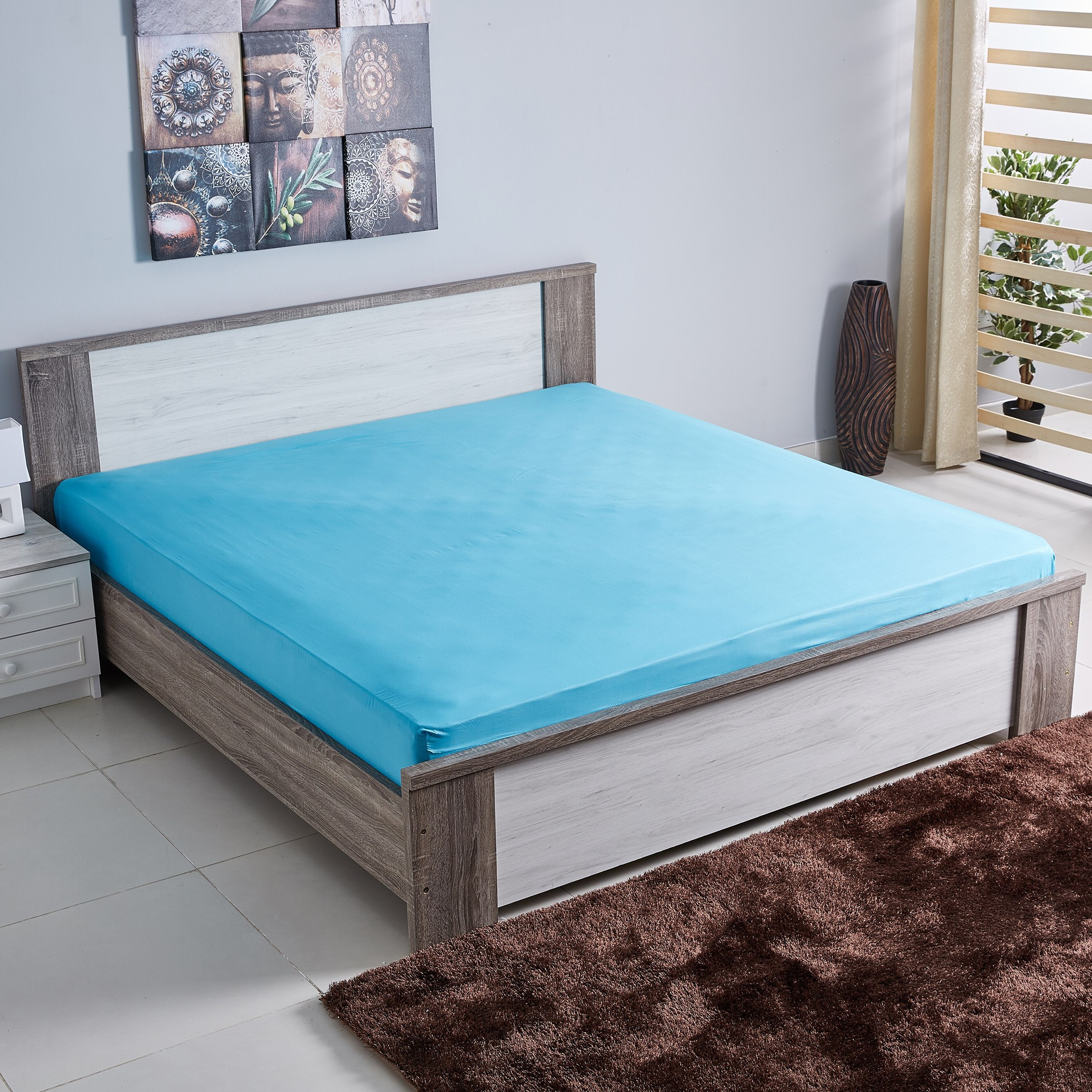 شرشف مطّاطي كينج من بيلا - 180x200 سم-hbxhomeware-hbxbedroom-image-1