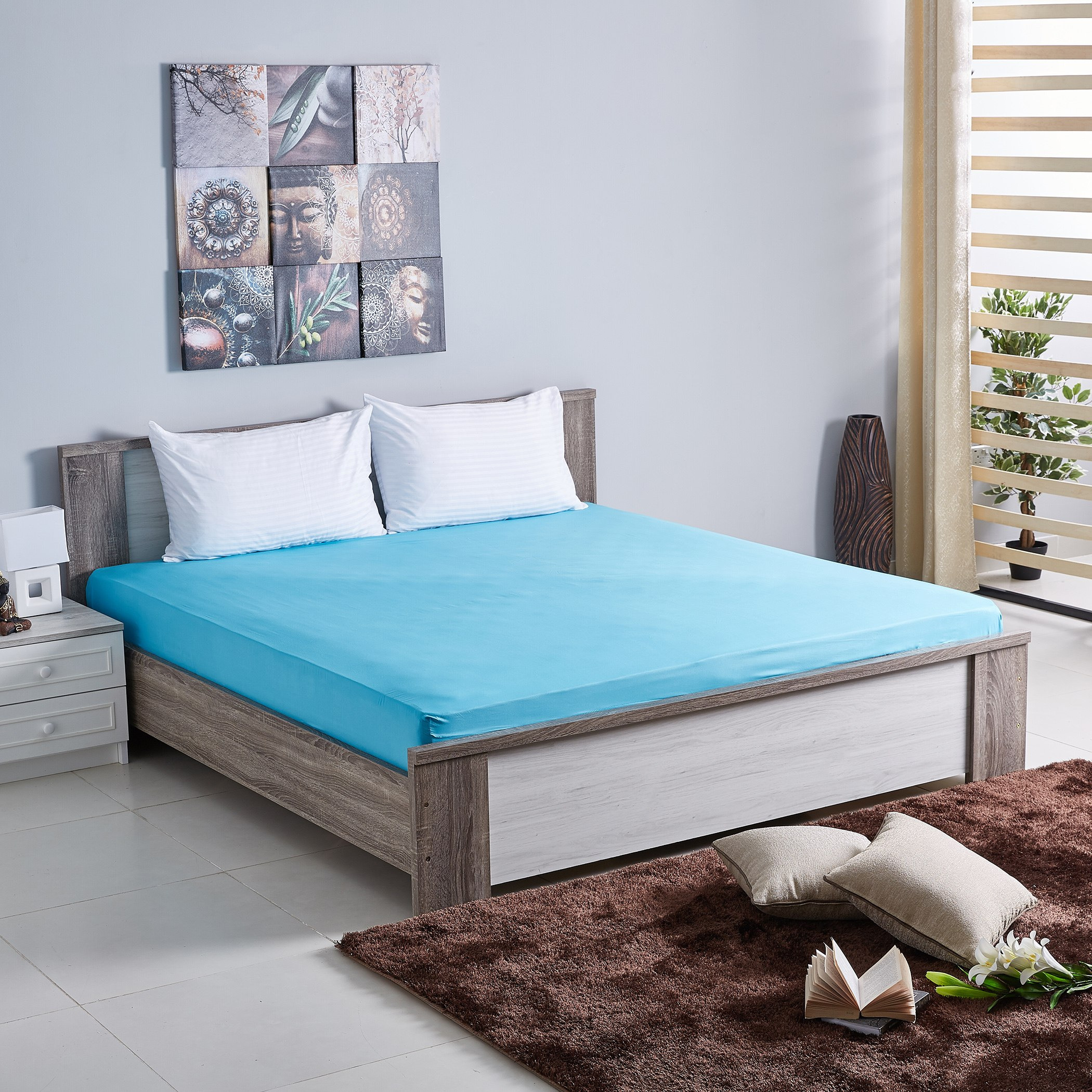 شرشف مطّاطي كينج من بيلا - 180x200 سم-hbxhomeware-hbxbedroom-image-4