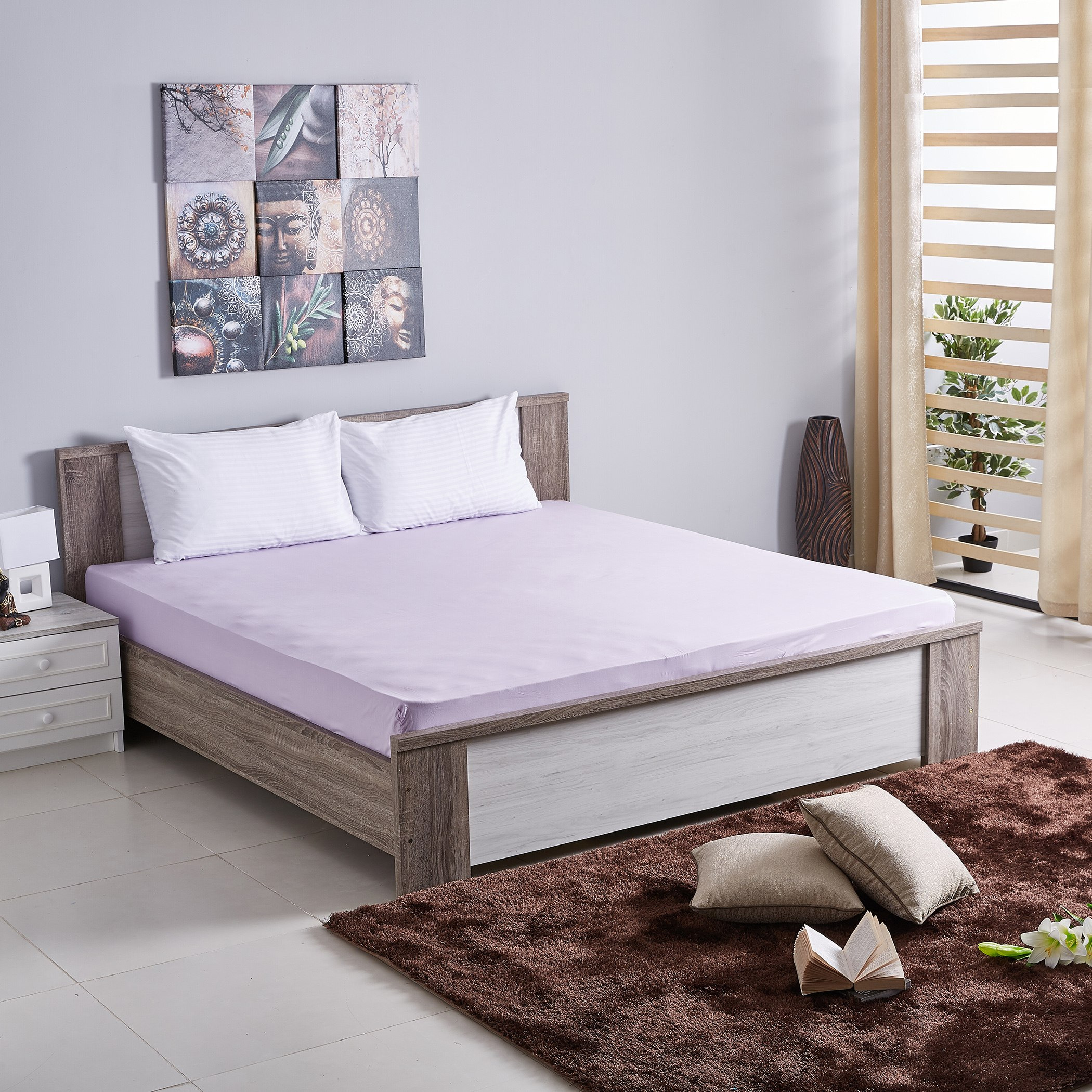 شرشف مطّاطي مقاس كينج من بيلا - 180x200 سم-hbxhomeware-hbxbedroom-image-4