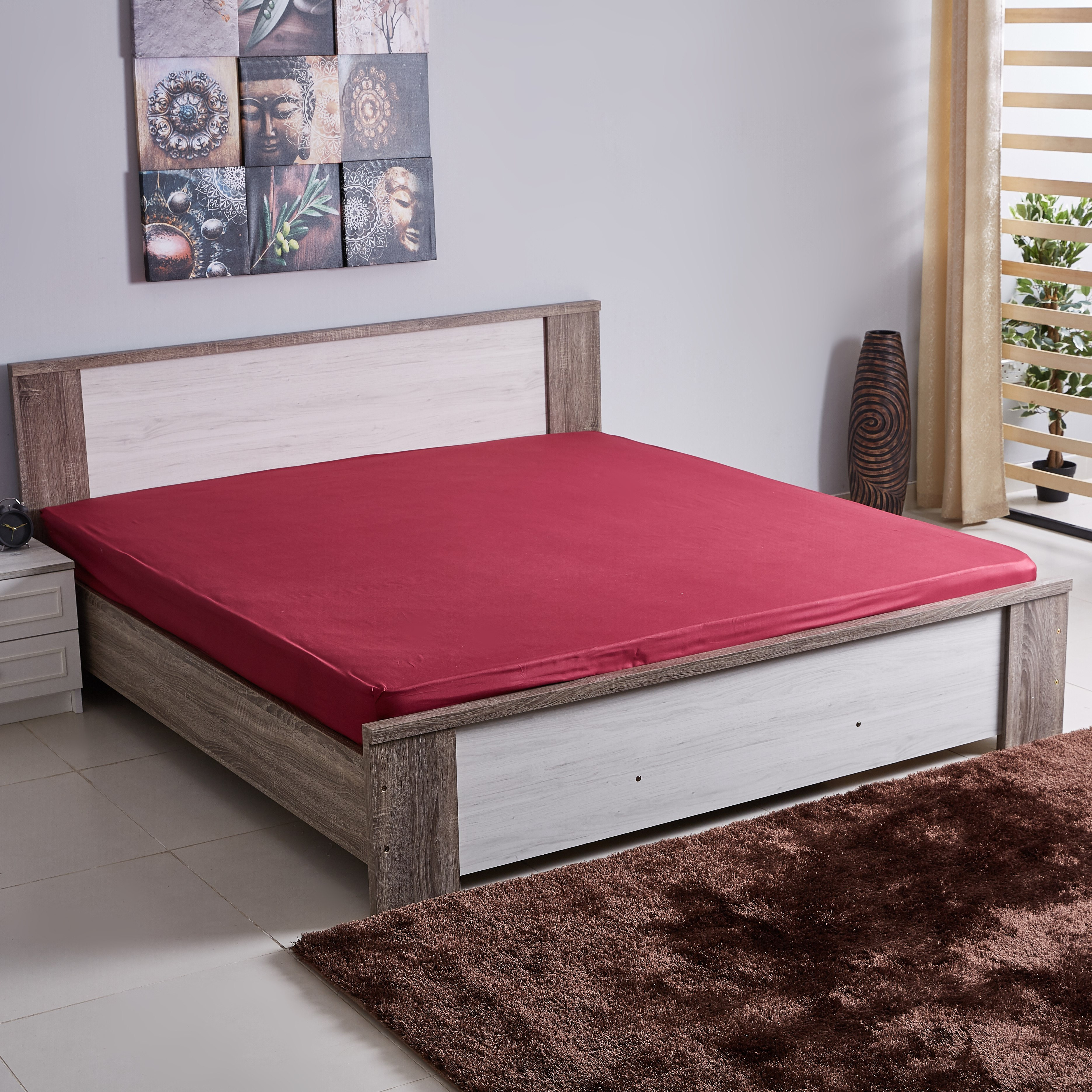 شرشف مطّاطي كينج من بيلا - 180x200 سم-hbxhomeware-hbxbedroom-image-1