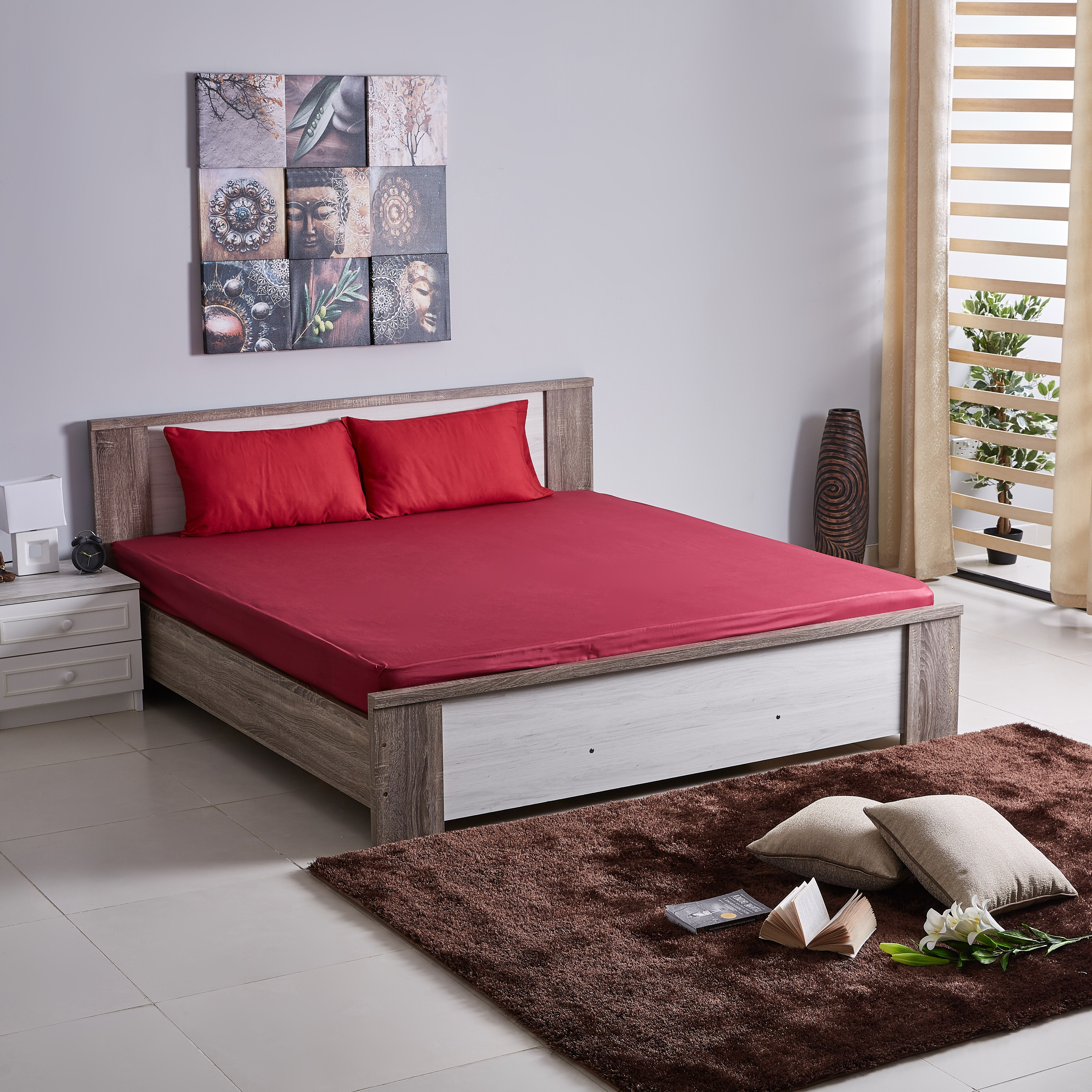 شرشف مطّاطي كينج من بيلا - 180x200 سم-hbxhomeware-hbxbedroom-image-4