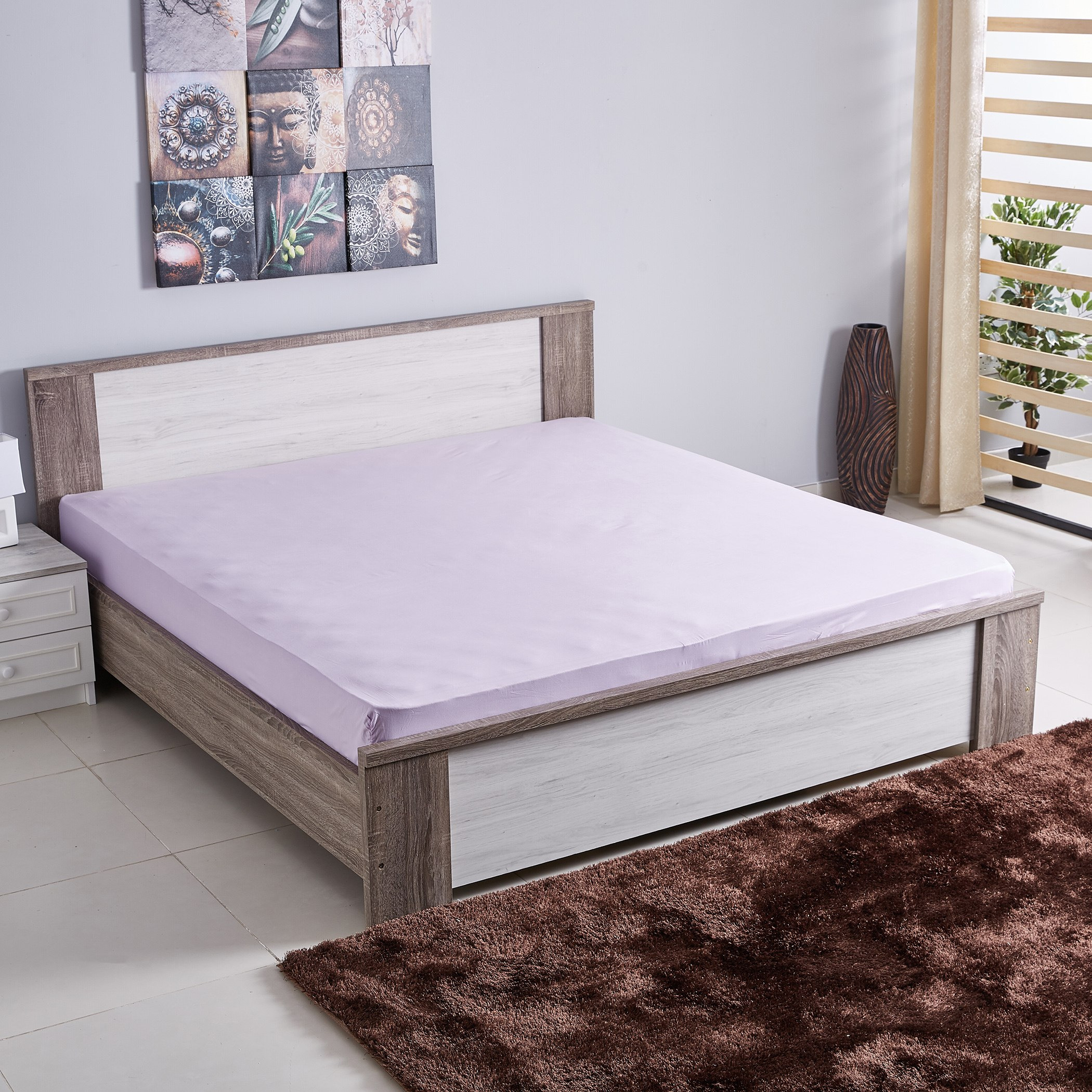 شرشف مطّاطي كينج من بيلا - 180x200 سم-hbxhomeware-hbxbedroom-image-1