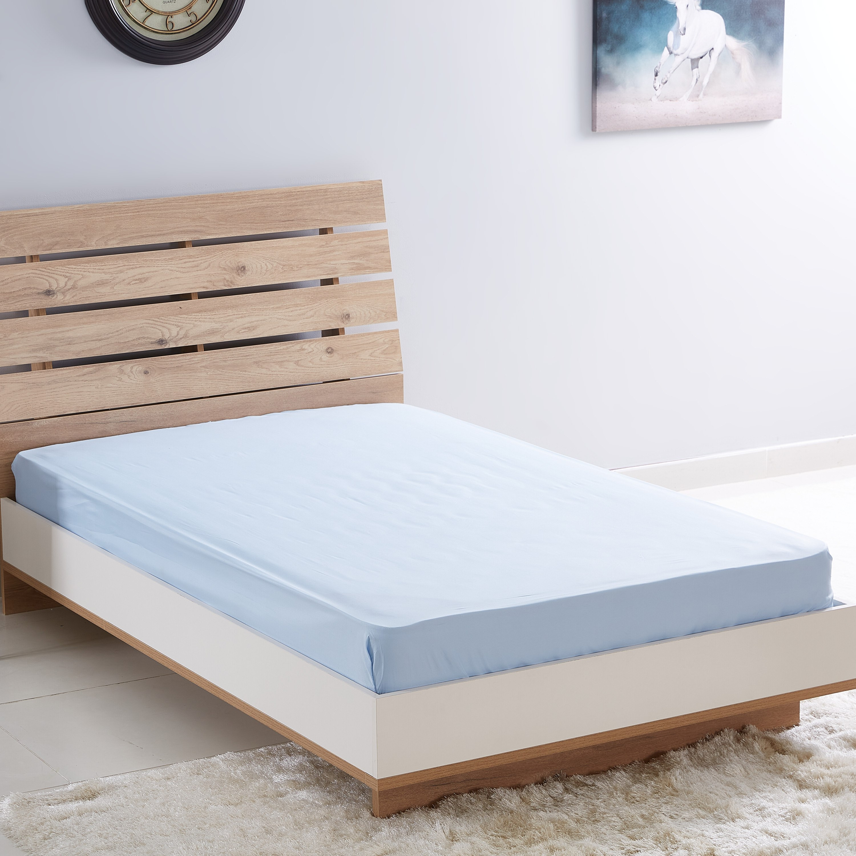 شرشف مطّاطي مقاس كينج من بيلا - 180x200 سم-hbxhomeware-hbxbedroom-image-1
