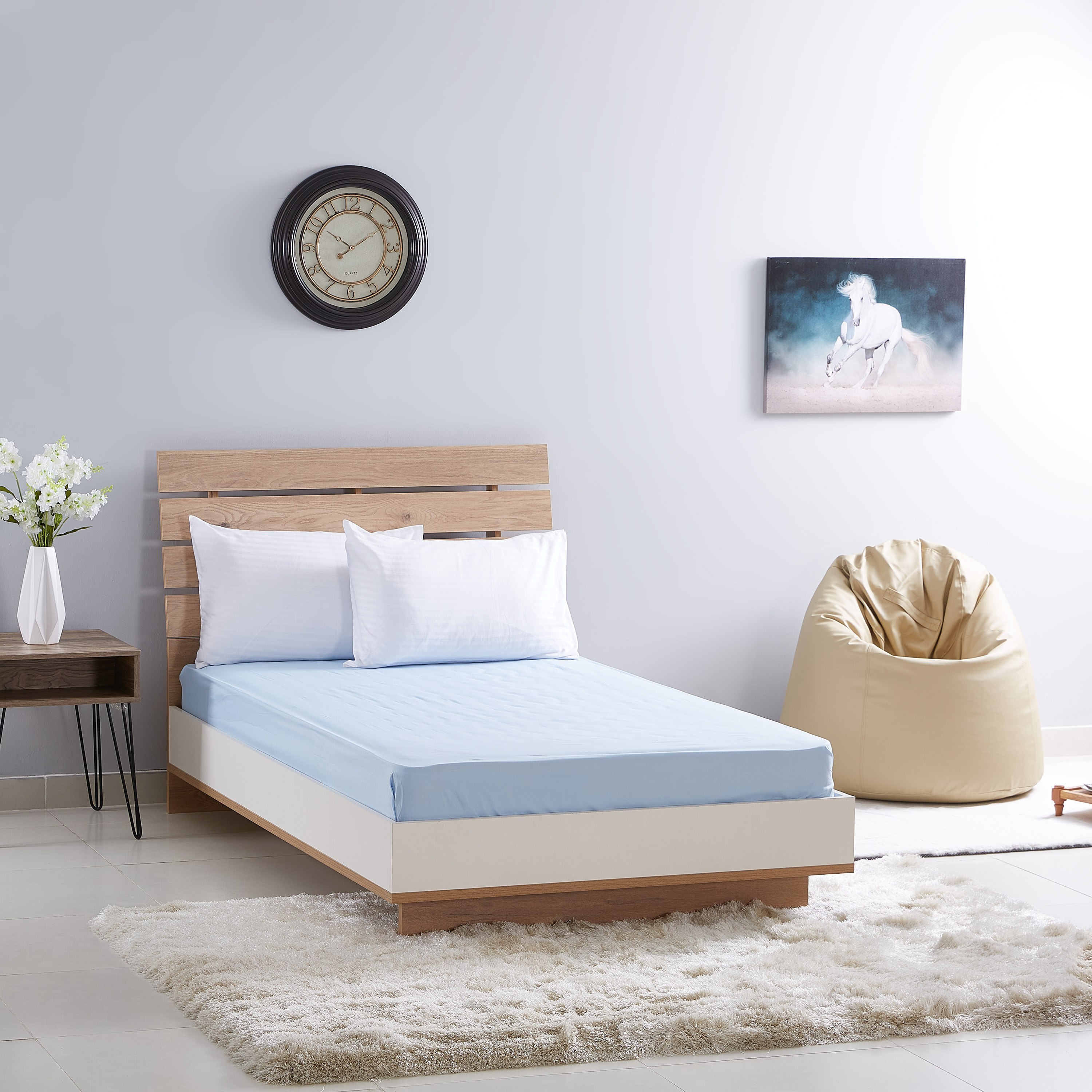 شرشف مطّاطي مقاس كينج من بيلا - 180x200 سم-hbxhomeware-hbxbedroom-image-5