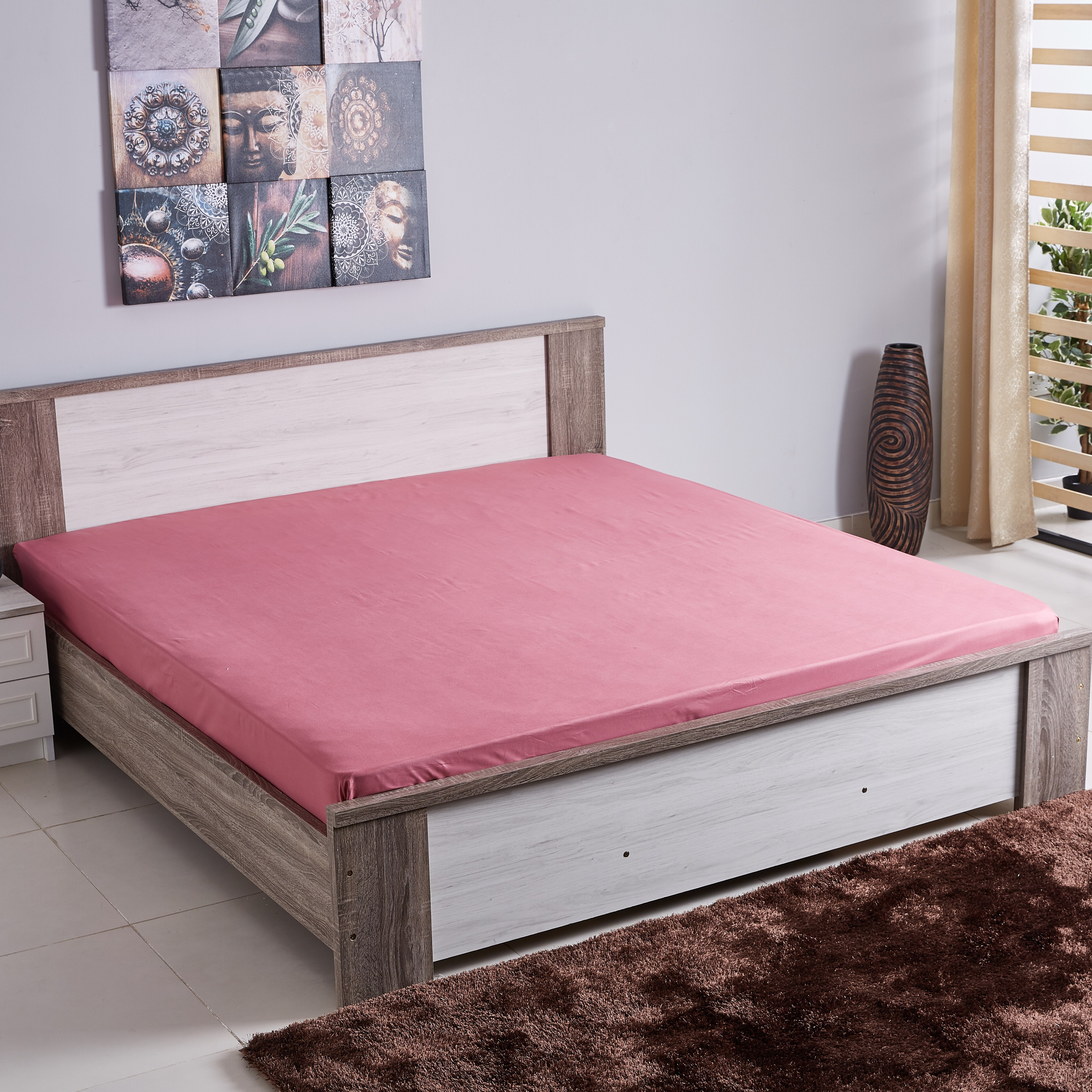 شرشف مطّاطي مقاس كينج من بيلا - 180x200 سم-hbxhomeware-hbxbedroom-image-1