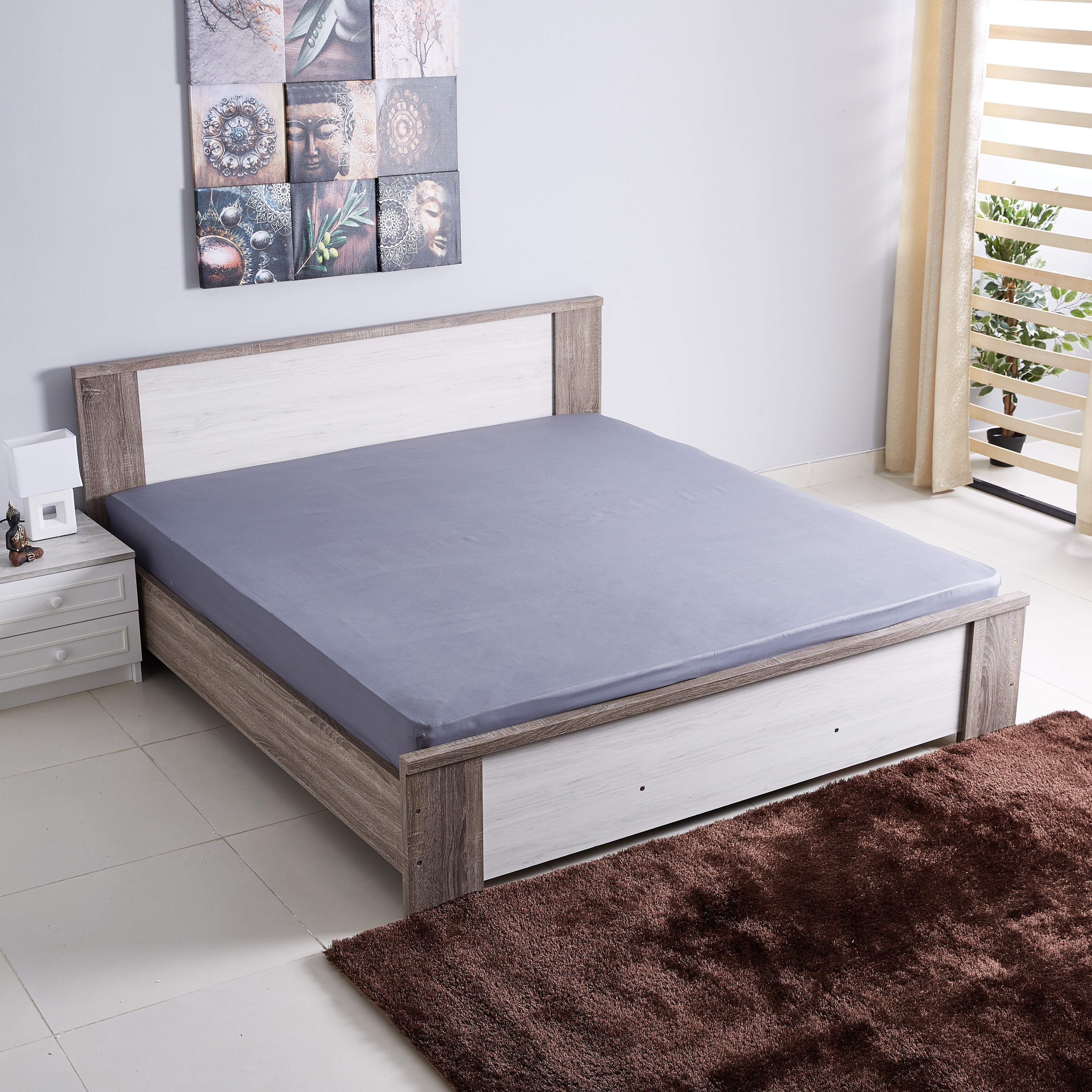 شرشف مطّاطي كينج من بيلا - 180x200 سم-hbxhomeware-hbxbedroom-image-1