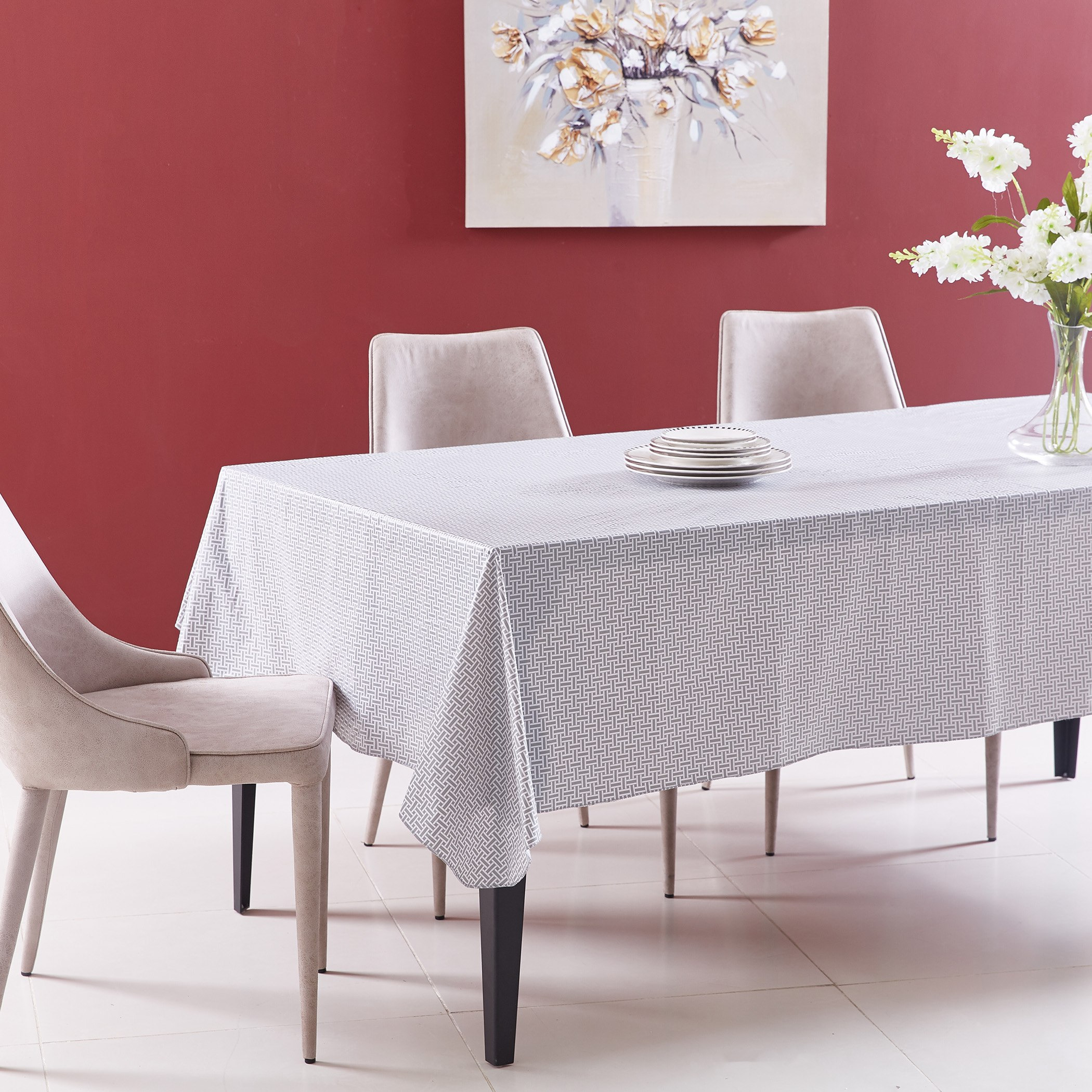 Elementary Printed Tablecloth - 137x178 cm-hbxdecorandfurnishings-homefurnishings-tablelinens-image-1