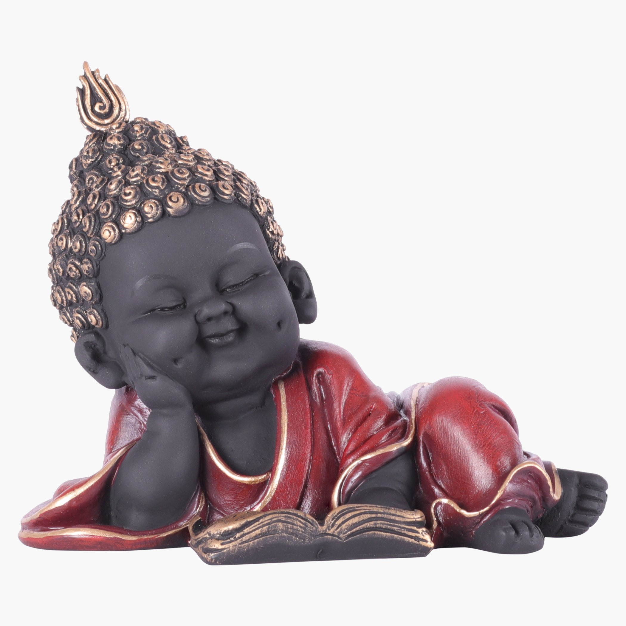 Reading Monk Figurine-hbxhomeware-homedecor-figurinesandornaments-image-2