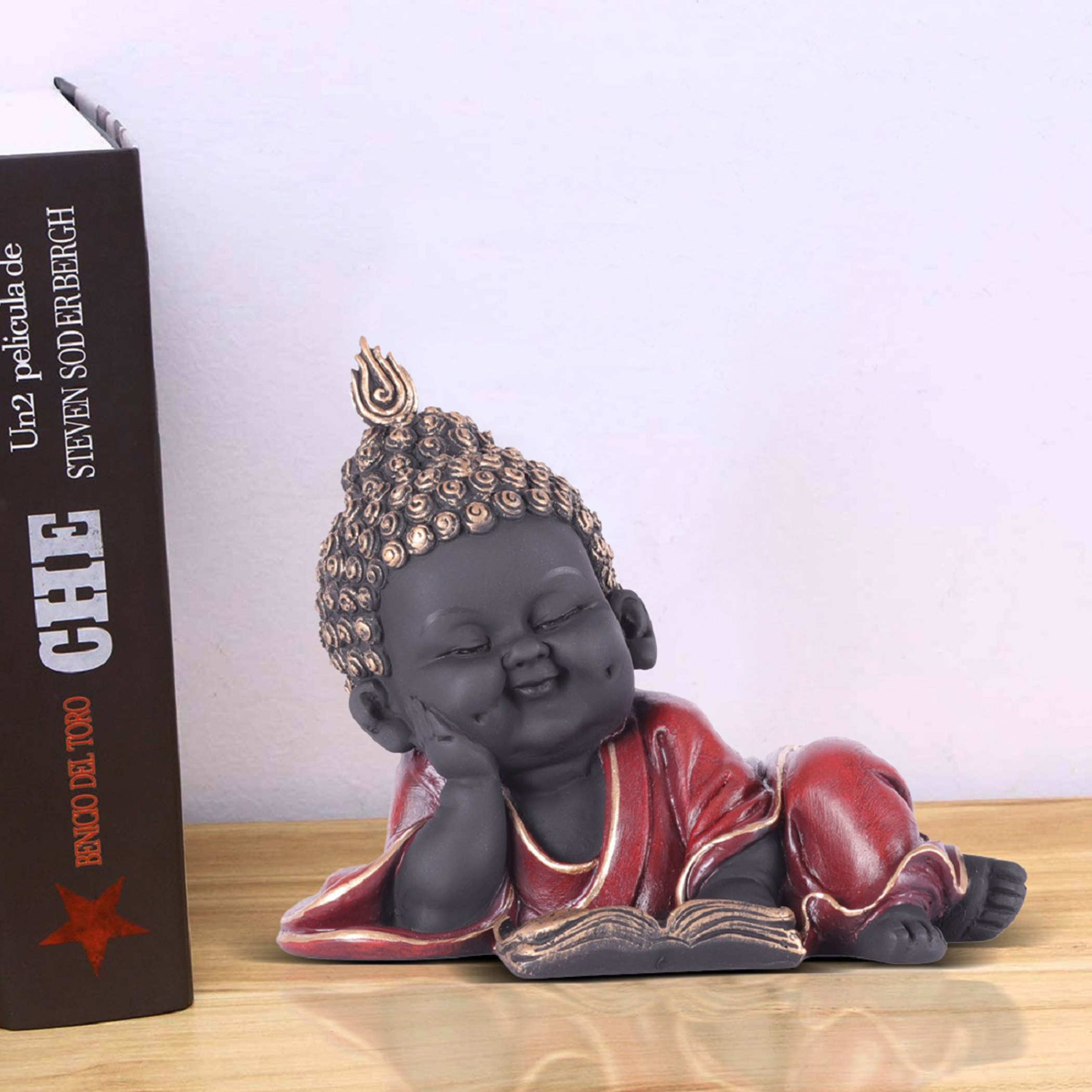 Reading Monk Figurine-hbxhomeware-homedecor-figurinesandornaments-image-1