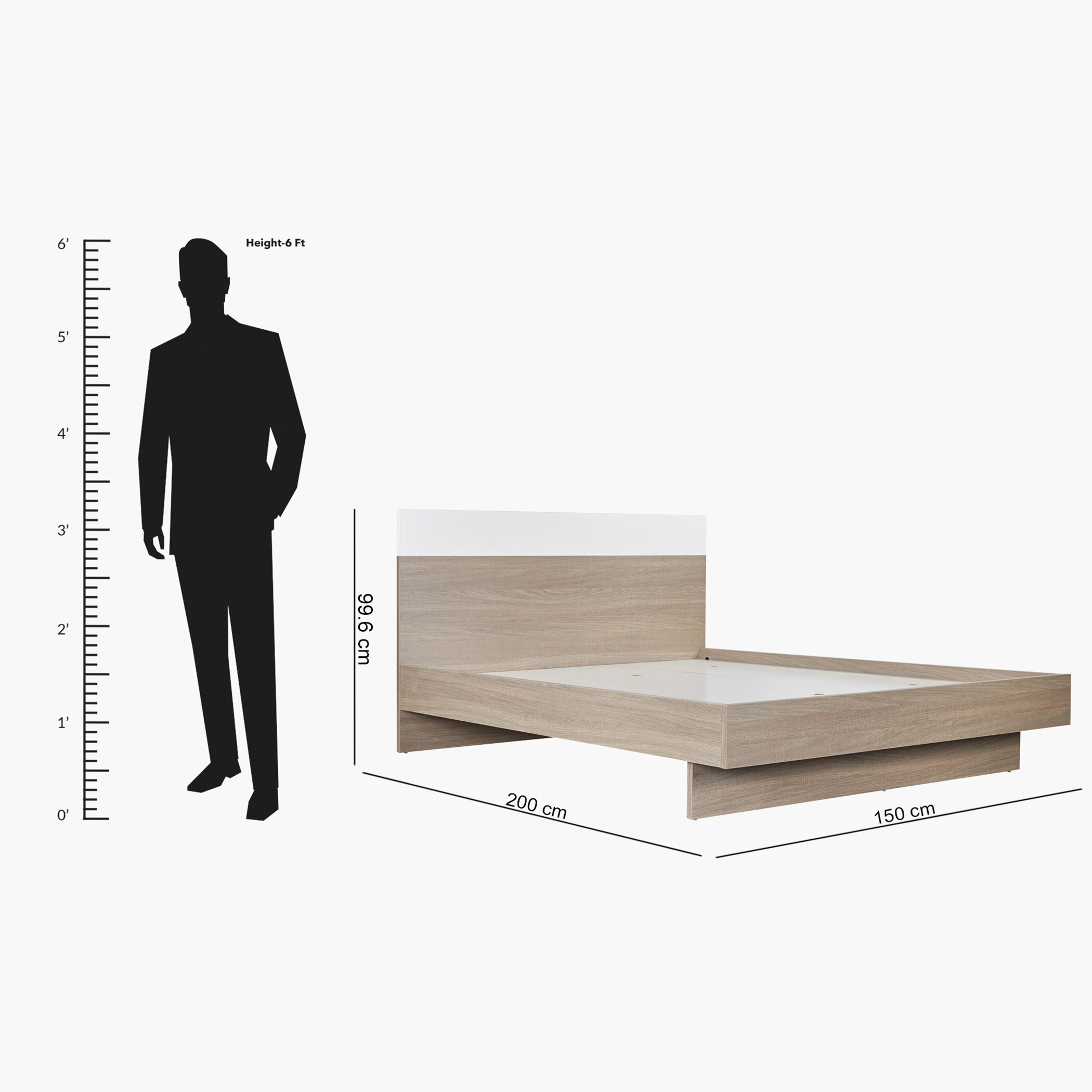 Ireland Queen Size Bed - 150x200 cm-hbxbedroom-bedsandbedsets-beds-queen-image-8