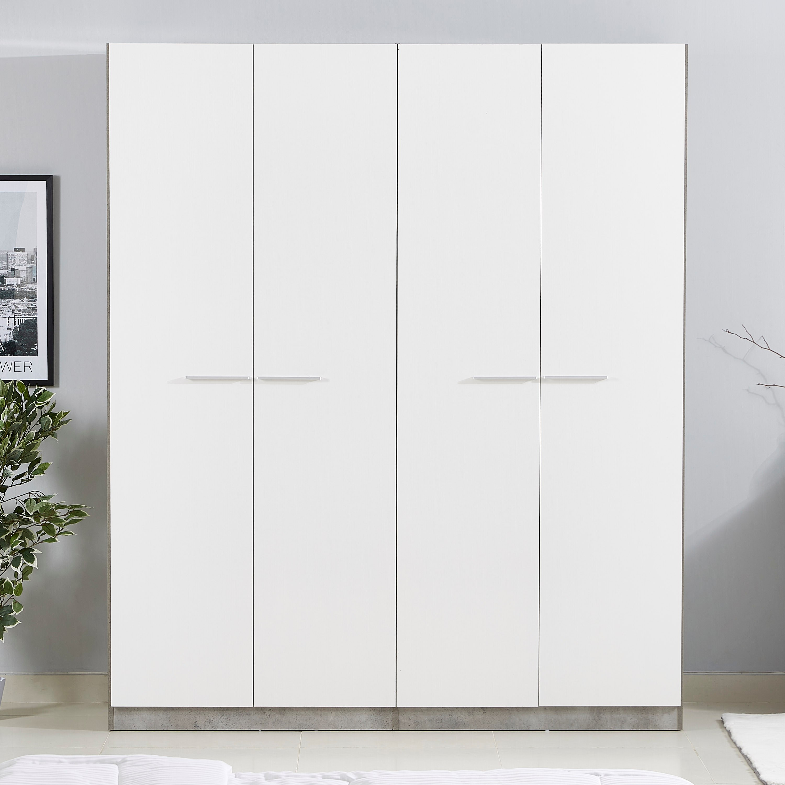Ireland 4-Door Wardrobe-hbxfurniture-wardrobes-image-2