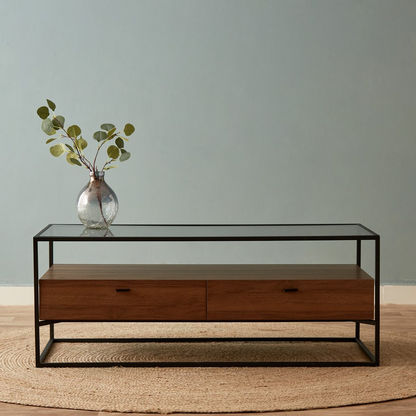 Ruby Coffee Table with Glass Top