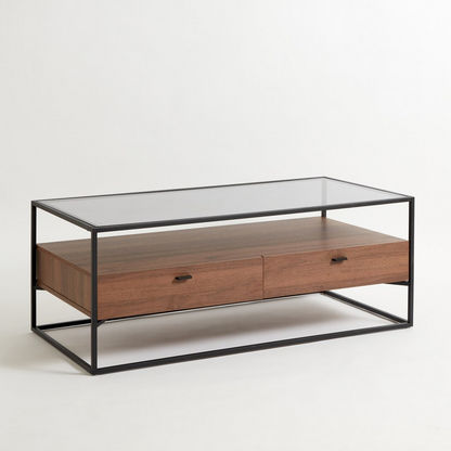 Ruby Coffee Table with Glass Top